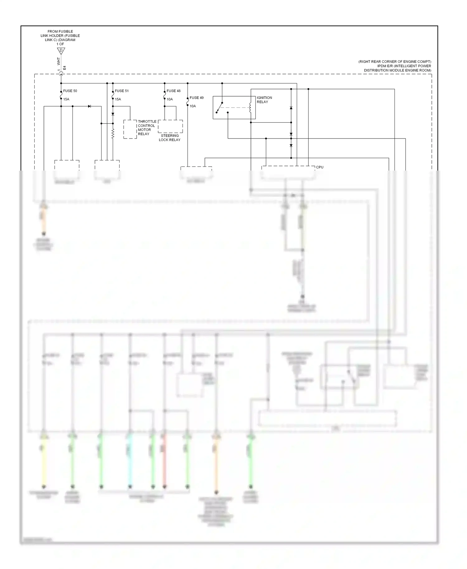 Wiring diagram engine controls system for Nissan GT-R I facelift (2010-2014) (5 of 5)