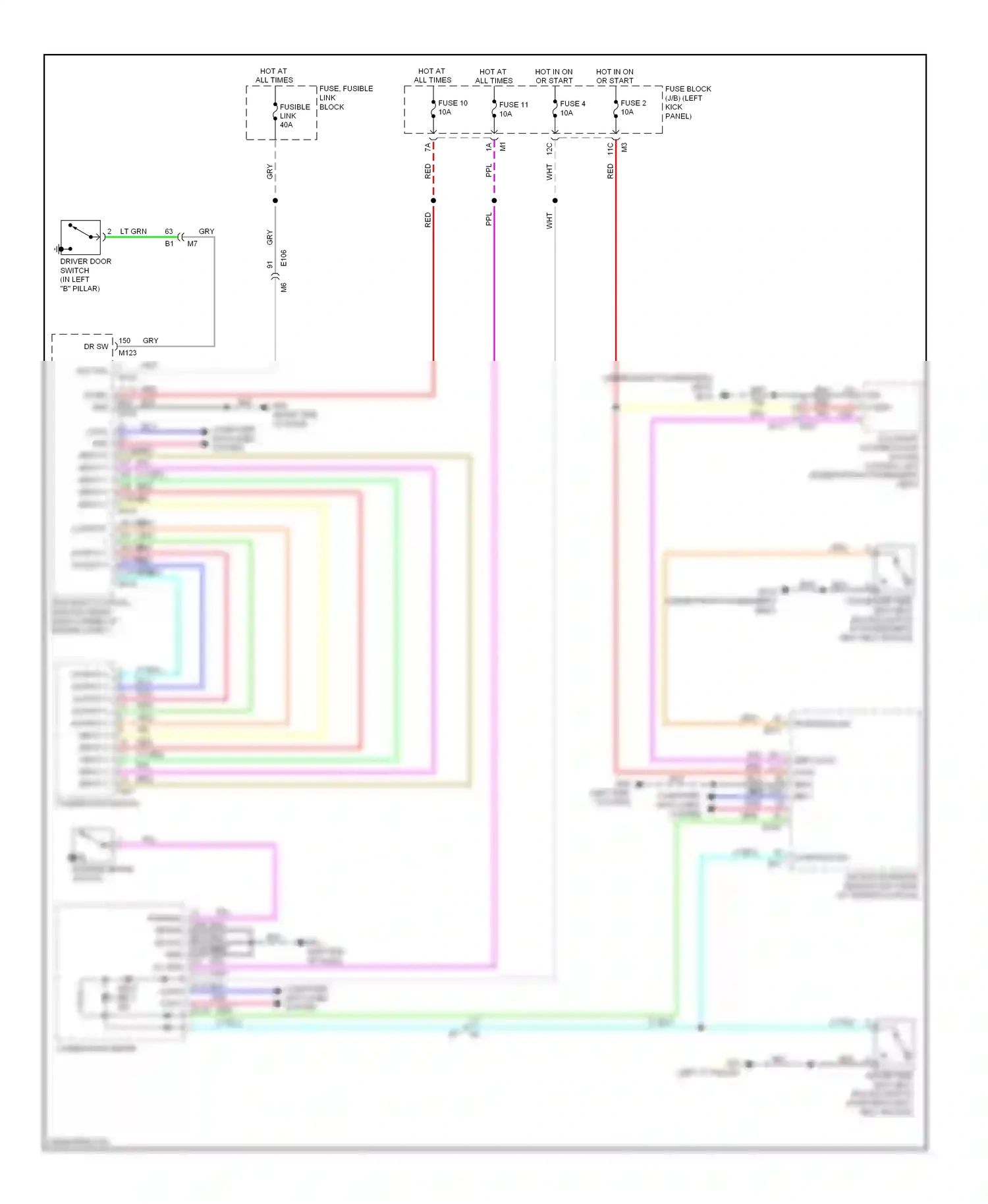 Wiring diagram panel) for Nissan GT-R I facelift (2010-2014) (1 of 1)