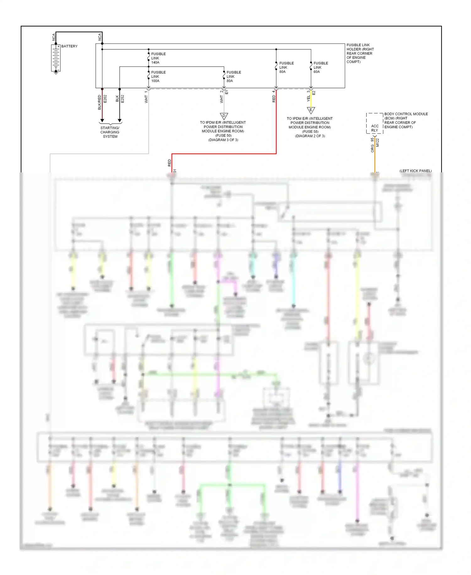Wiring diagram push button ignition switch for Nissan GT-R I facelift (2010-2014) (7 of 9)