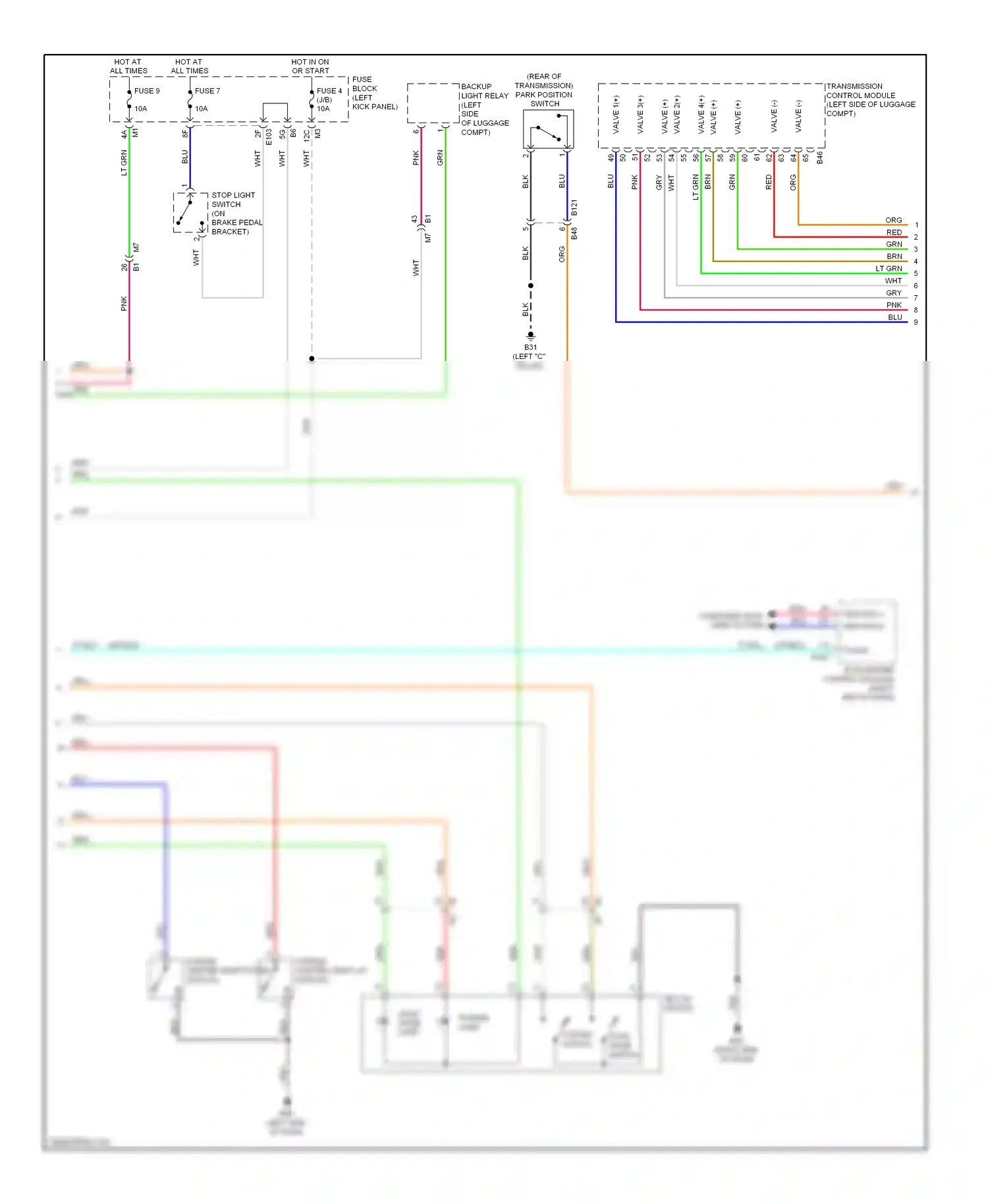 Wiring diagram save mode switch for Nissan GT-R I facelift (2010-2014) (1 of 1)