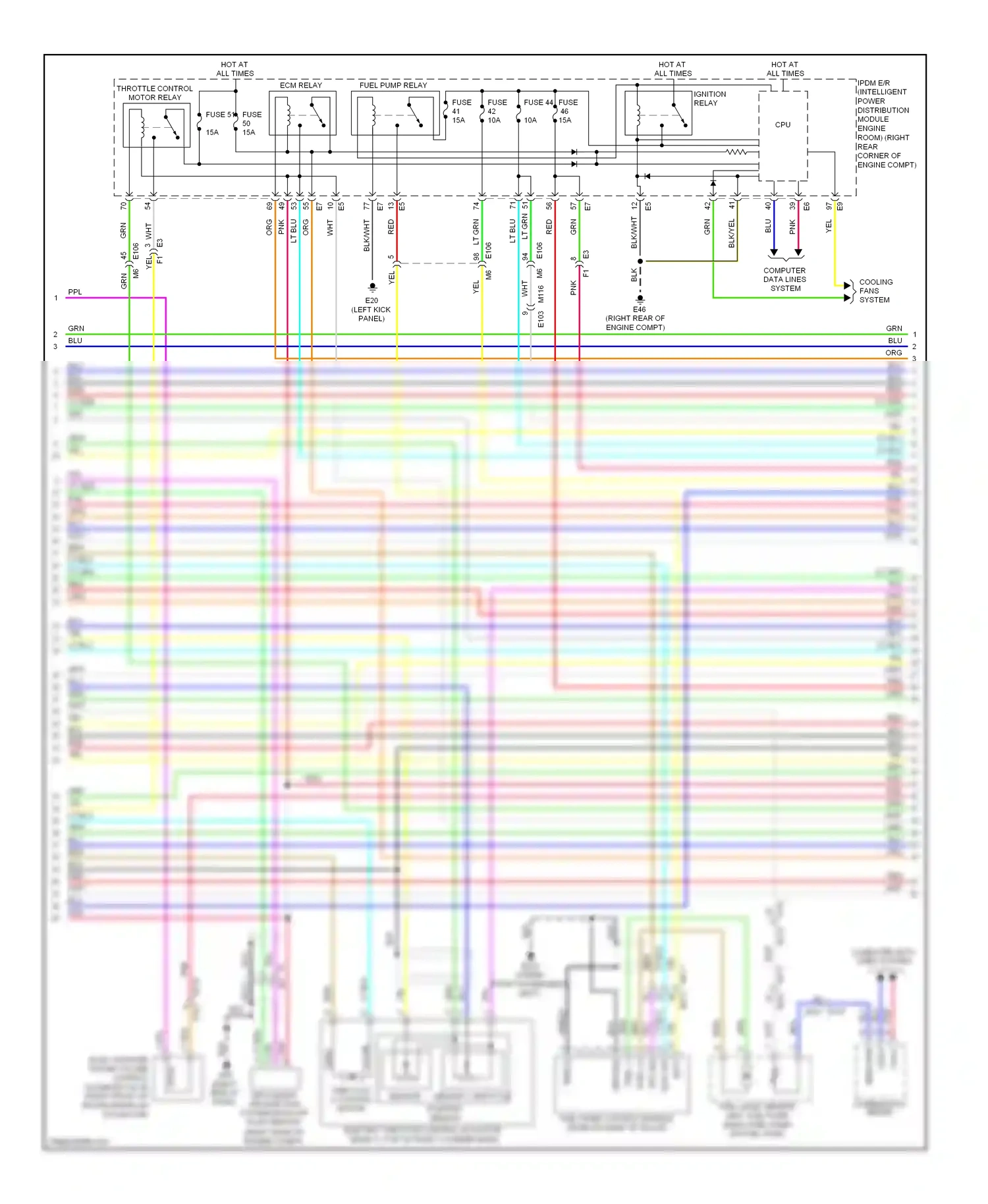 Wiring diagram sensor 1 throttle position sensor for Nissan GT-R I facelift (2010-2014) (1 of 1)