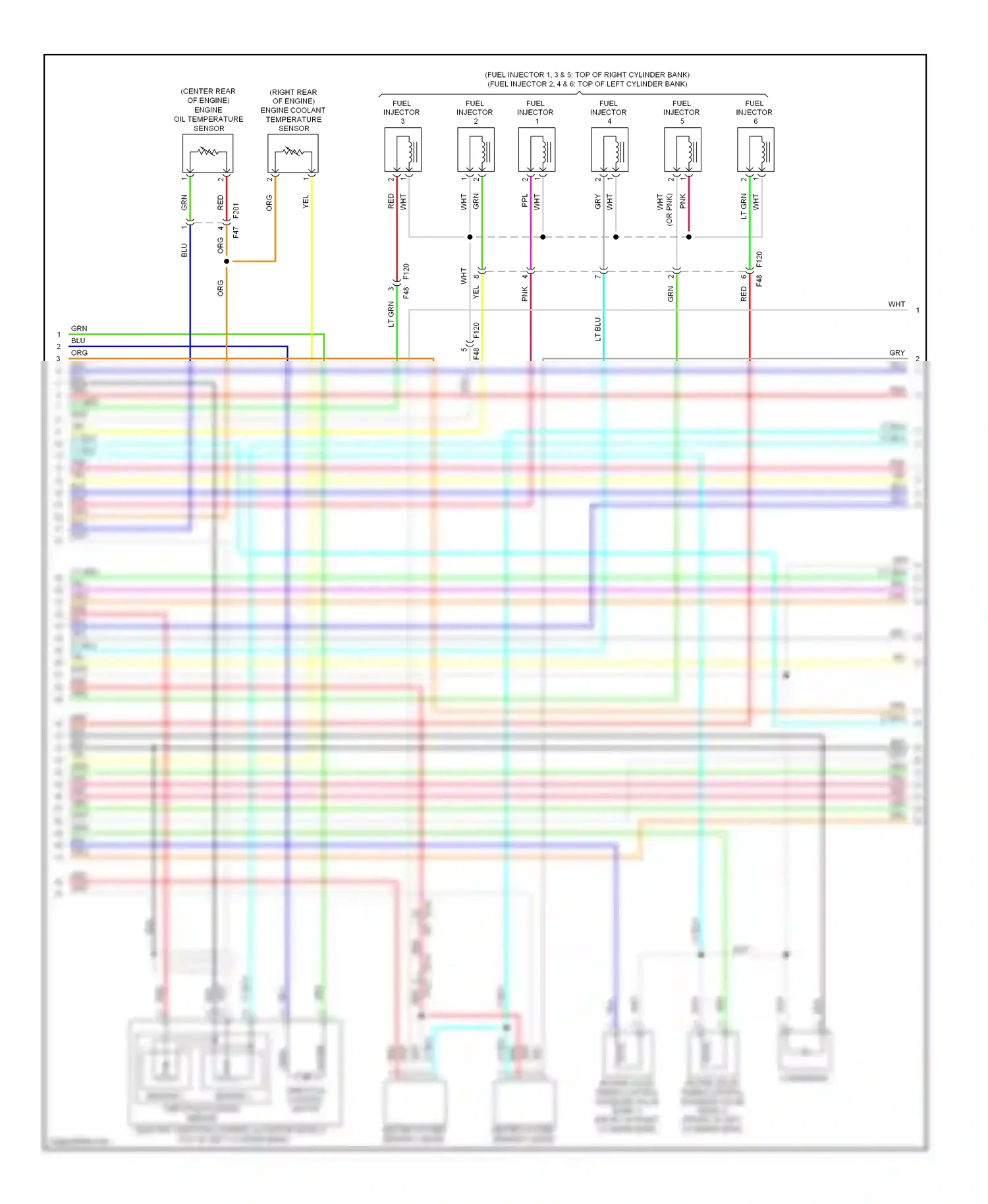 Wiring diagram sensor 2 for Nissan GT-R I facelift (2010-2014) (2 of 3)