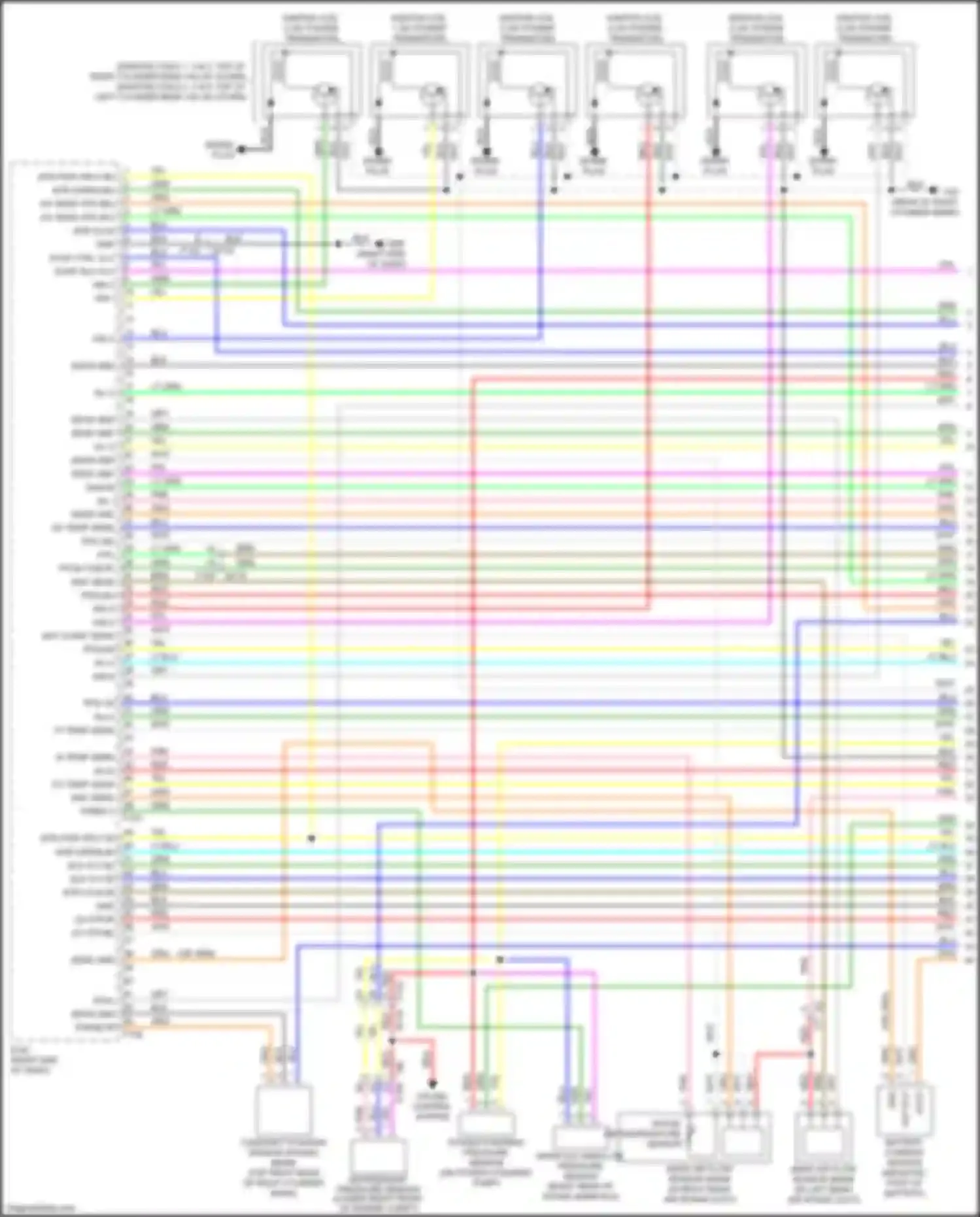 GT-R Nissan I facelift 2 (2014-2016): Wiring diagram engine performance 3.8l turbo (1 of 5)