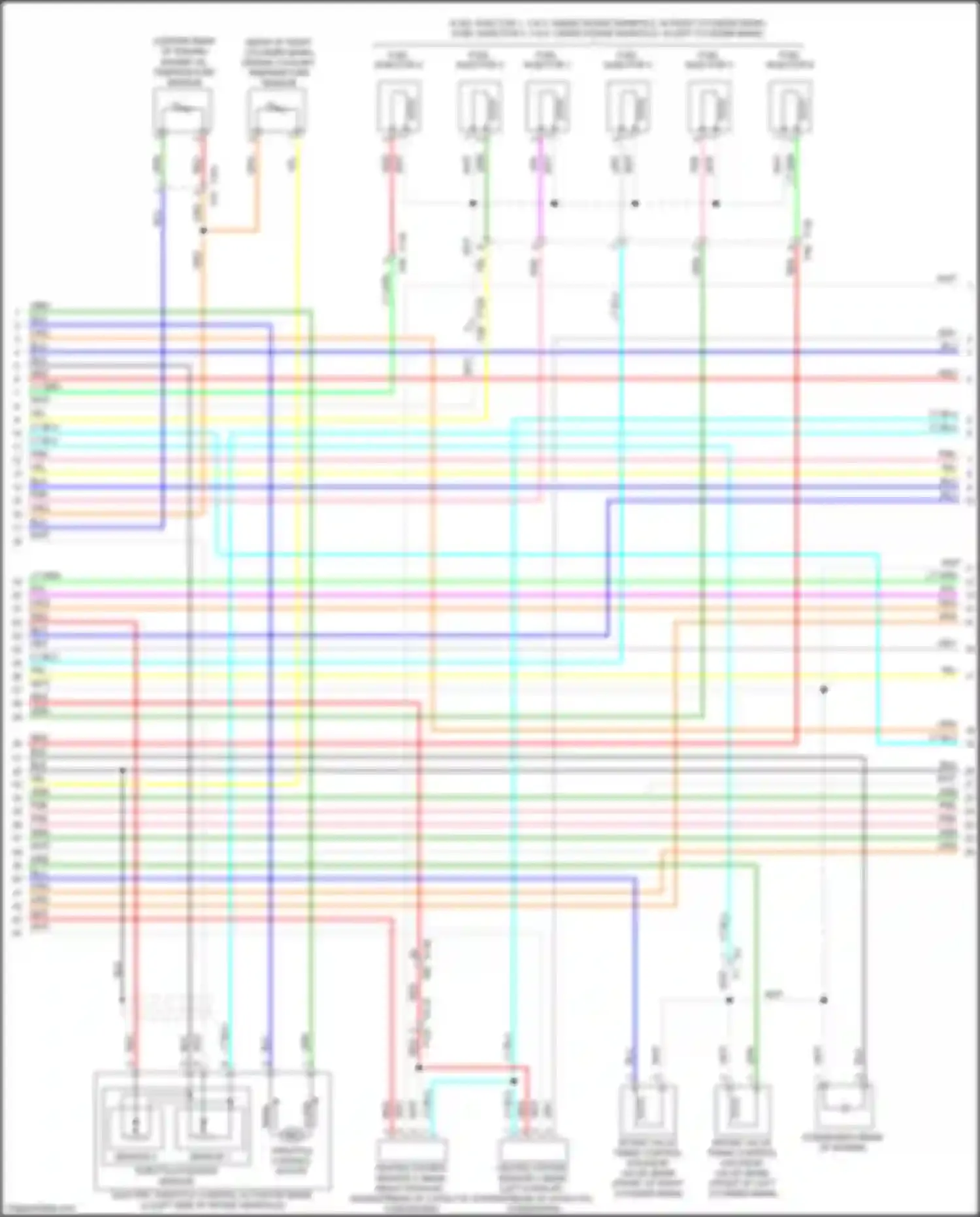 GT-R Nissan I facelift 2 (2014-2016): Wiring diagram engine performance 3.8l turbo (3 of 5)