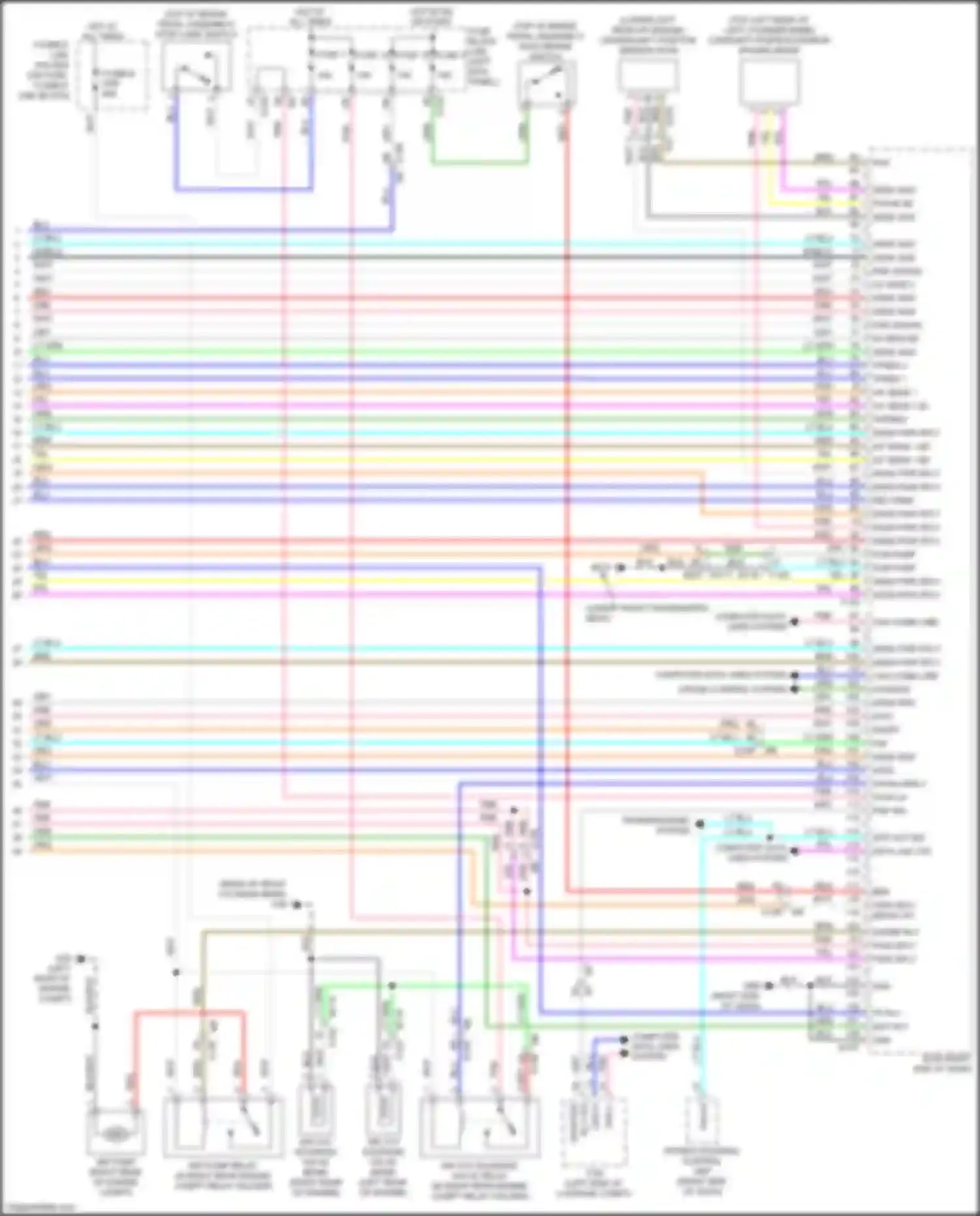 GT-R Nissan I facelift 2 (2014-2016): Wiring diagram engine performance 3.8l turbo (5 of 5)