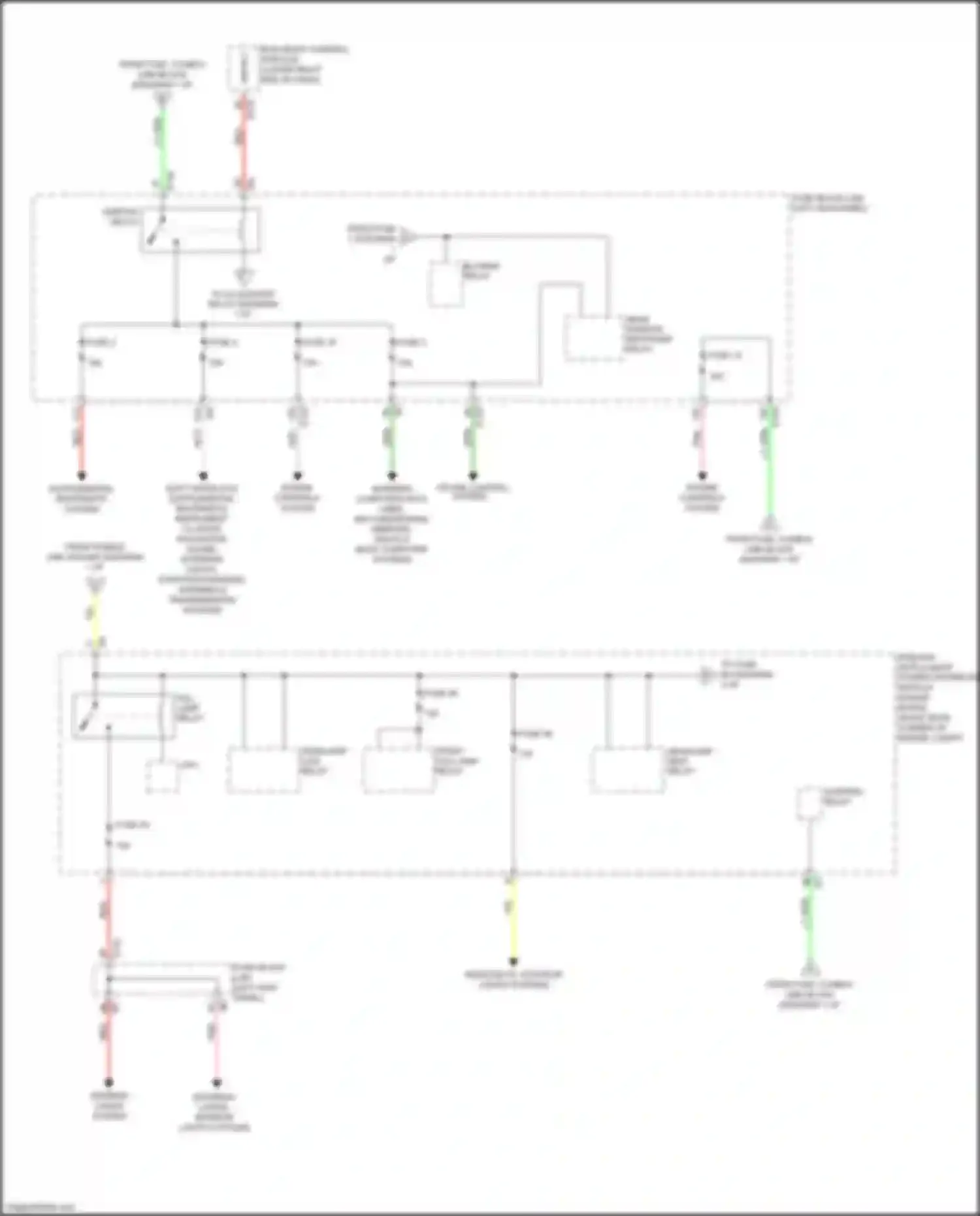 GT-R Nissan I facelift 2 (2014-2016): Power distribution circuit (2 of 3)