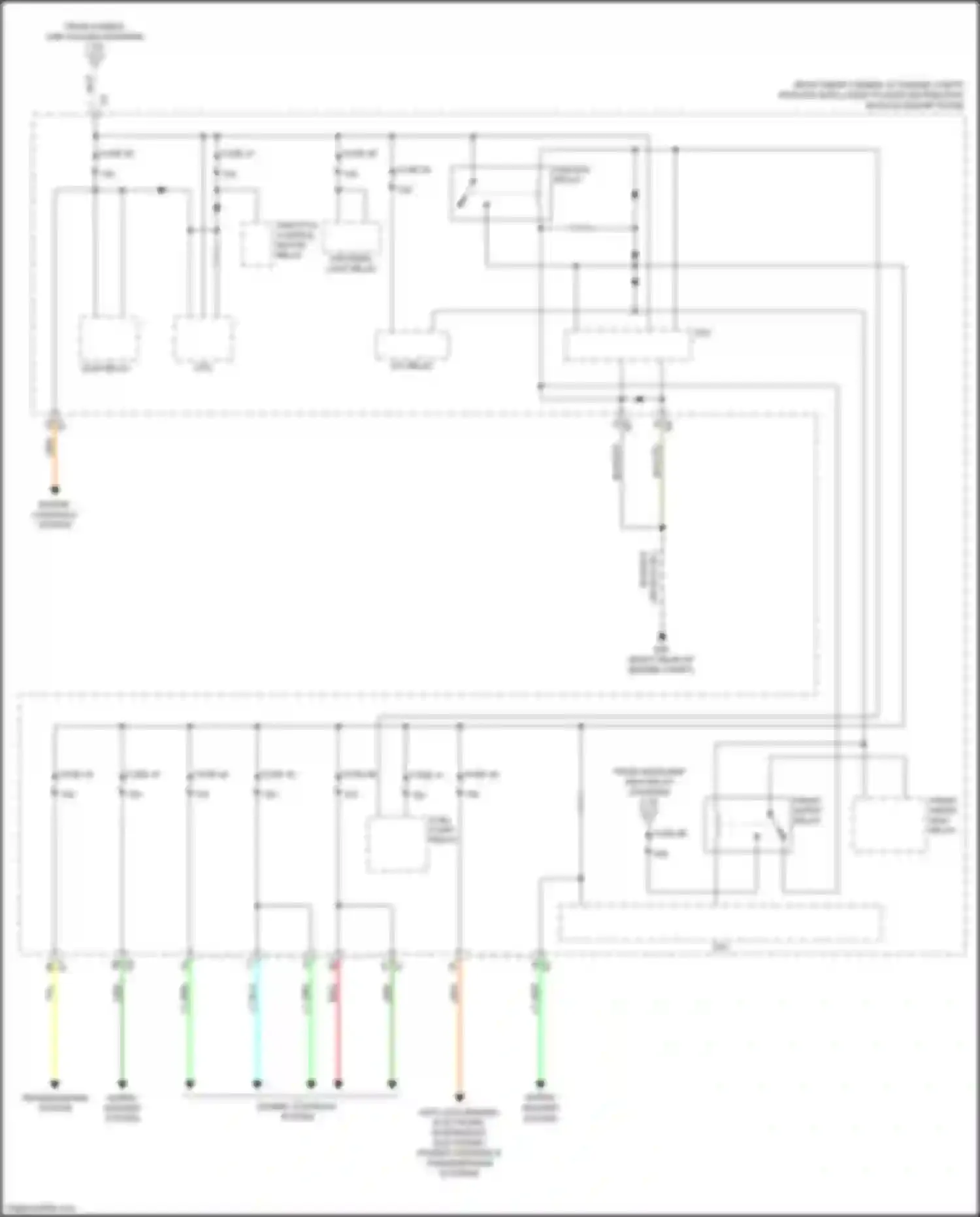 GT-R Nissan I facelift 2 (2014-2016): Power distribution circuit (3 of 3)