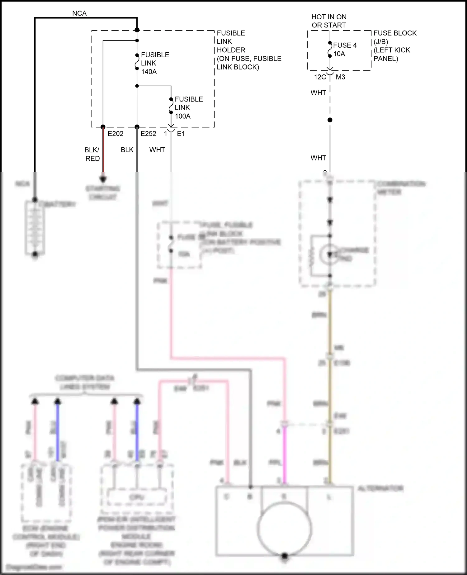 Wiring diagram computer data lines system for Nissan GT-R I facelift 2 (2014-2016) (23 of 49)