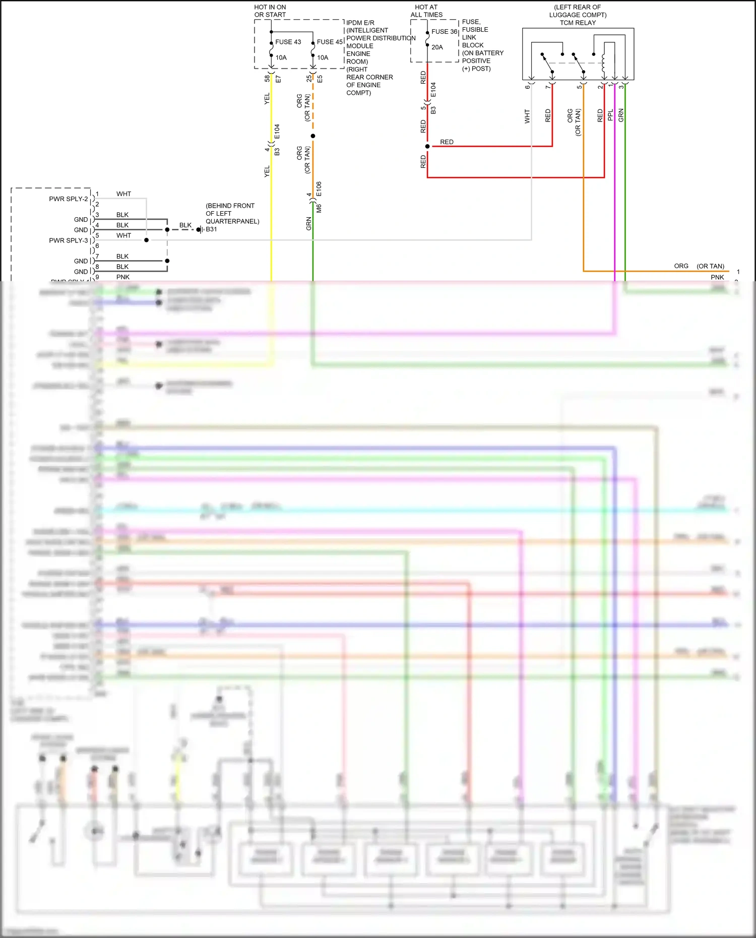 Wiring diagram computer data lines system for Nissan GT-R I facelift 2 (2014-2016) (3 of 49)