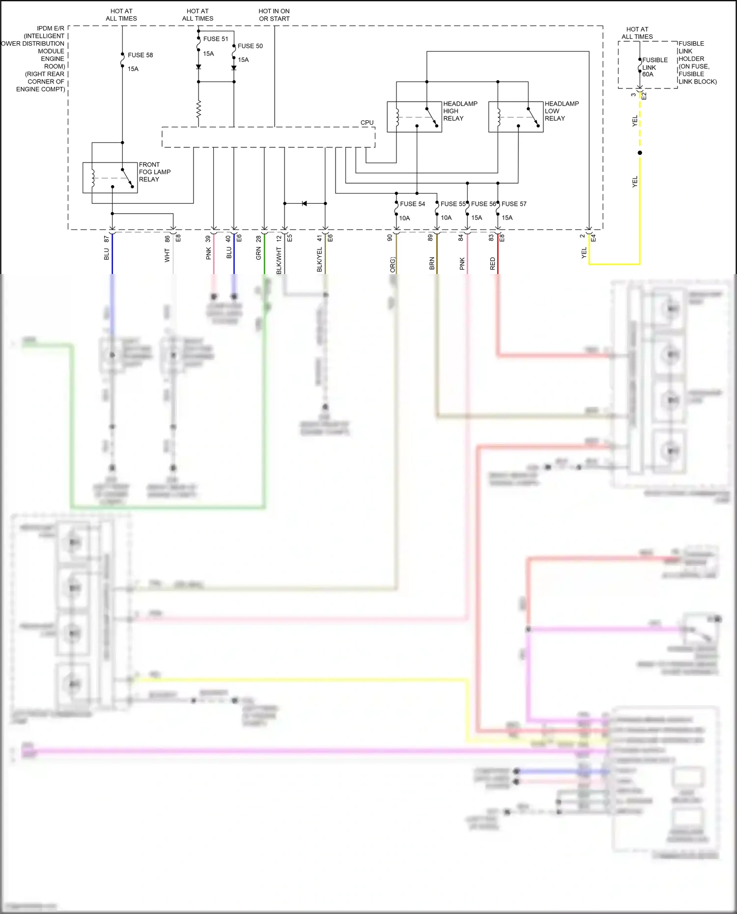 Wiring diagram computer data lines system for Nissan GT-R I facelift 2 (2014-2016) (15 of 49)