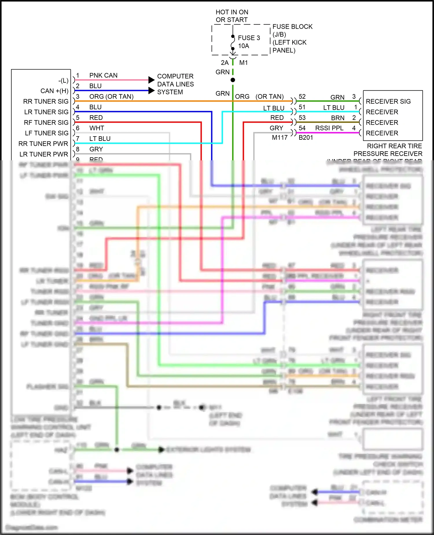 Wiring diagram computer data lines system for Nissan GT-R I facelift 2 (2014-2016) (45 of 49)
