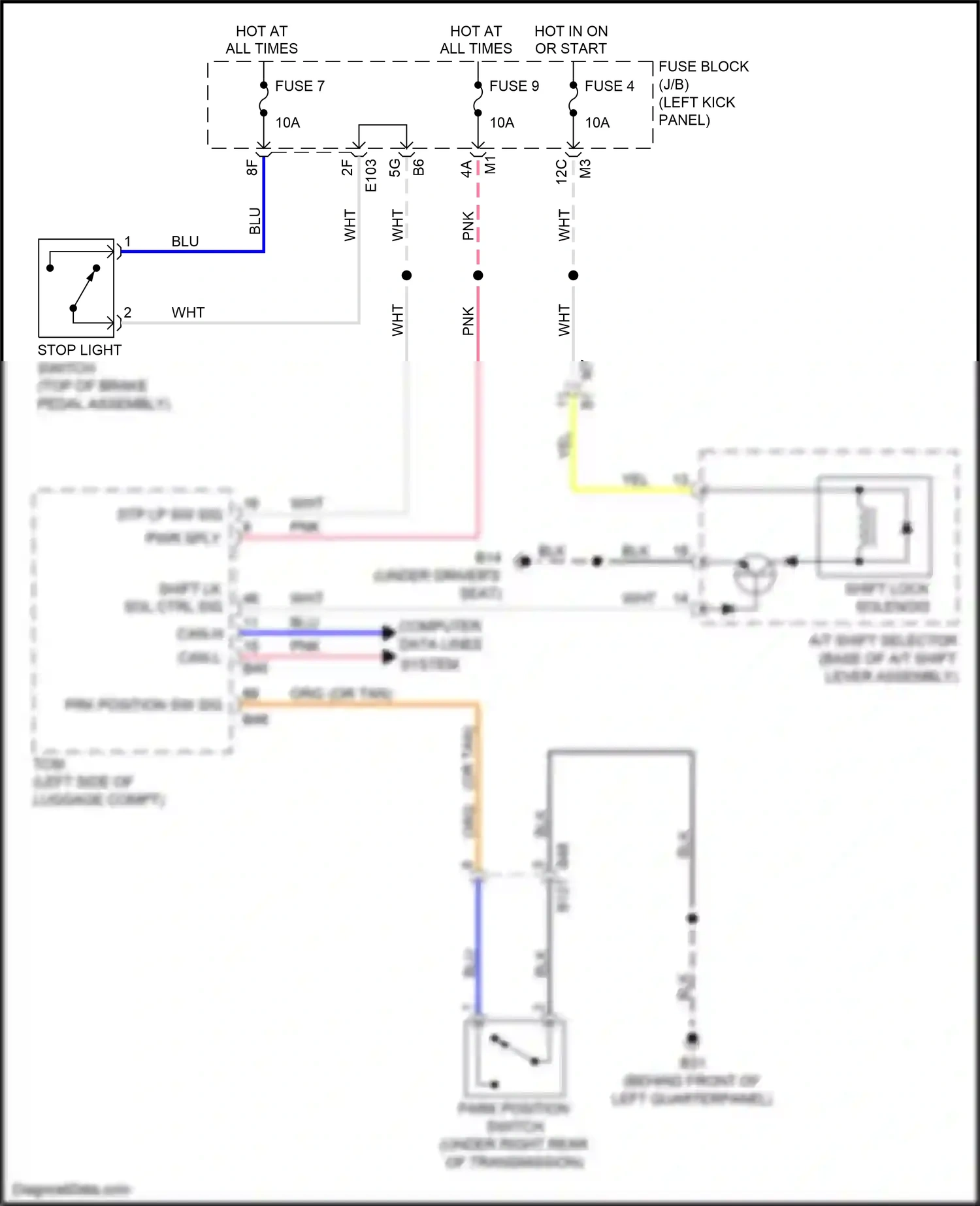 Wiring diagram computer data lines system for Nissan GT-R I facelift 2 (2014-2016) (40 of 49)
