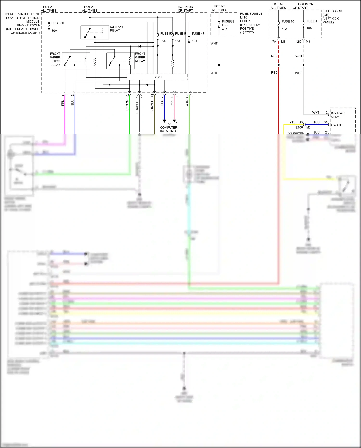 Wiring diagram computer data lines system for Nissan GT-R I facelift 2 (2014-2016) (47 of 49)