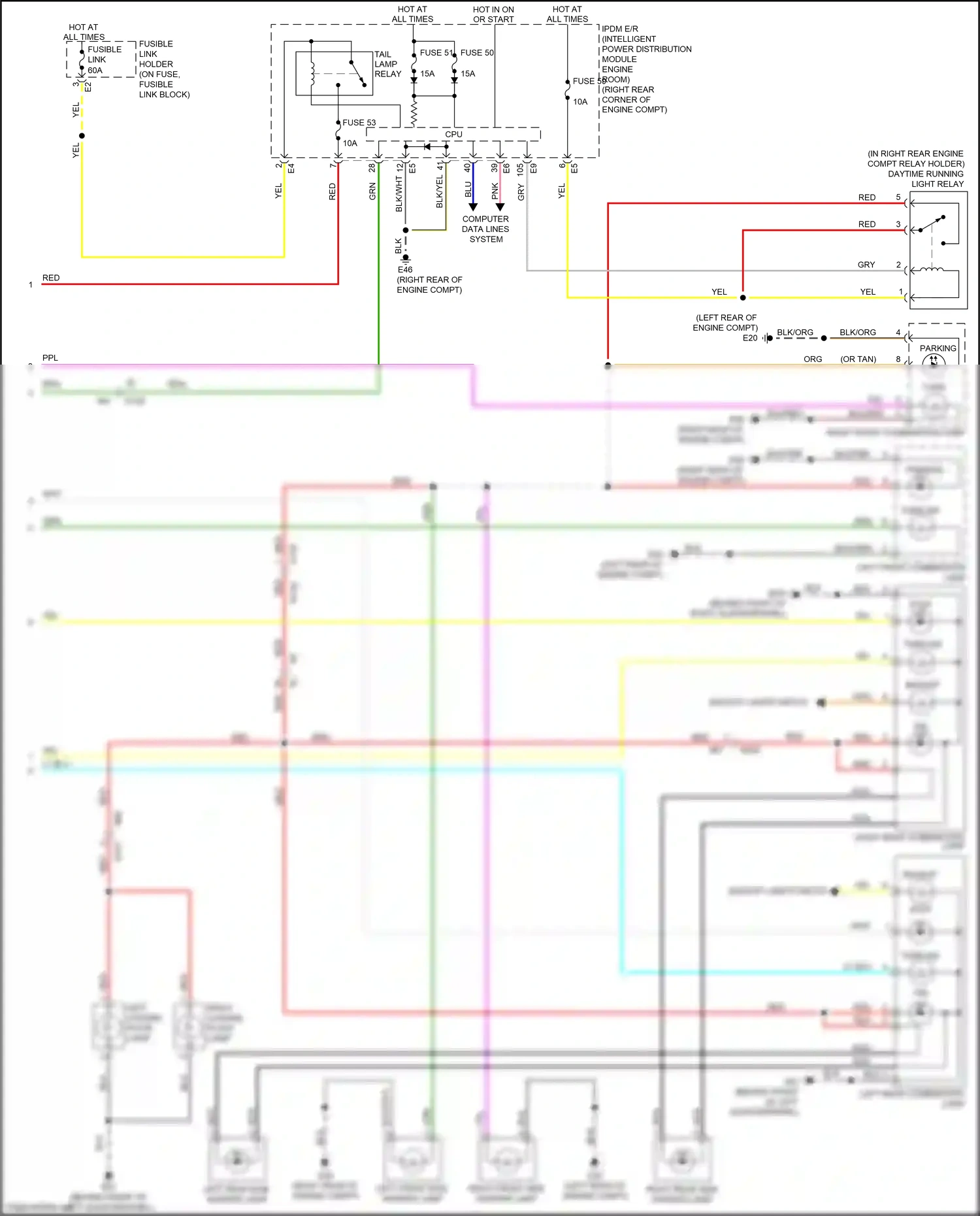 Wiring diagram computer data lines system for Nissan GT-R I facelift 2 (2014-2016) (13 of 49)