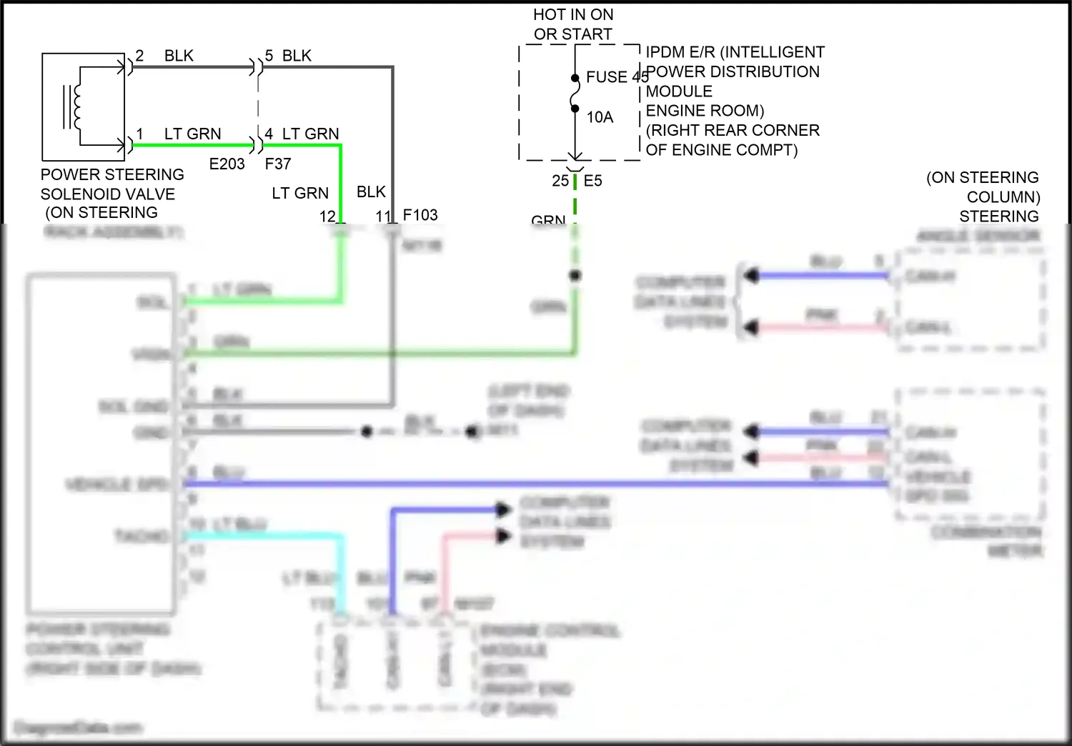 Wiring diagram computer data lines system for Nissan GT-R I facelift 2 (2014-2016) (36 of 49)