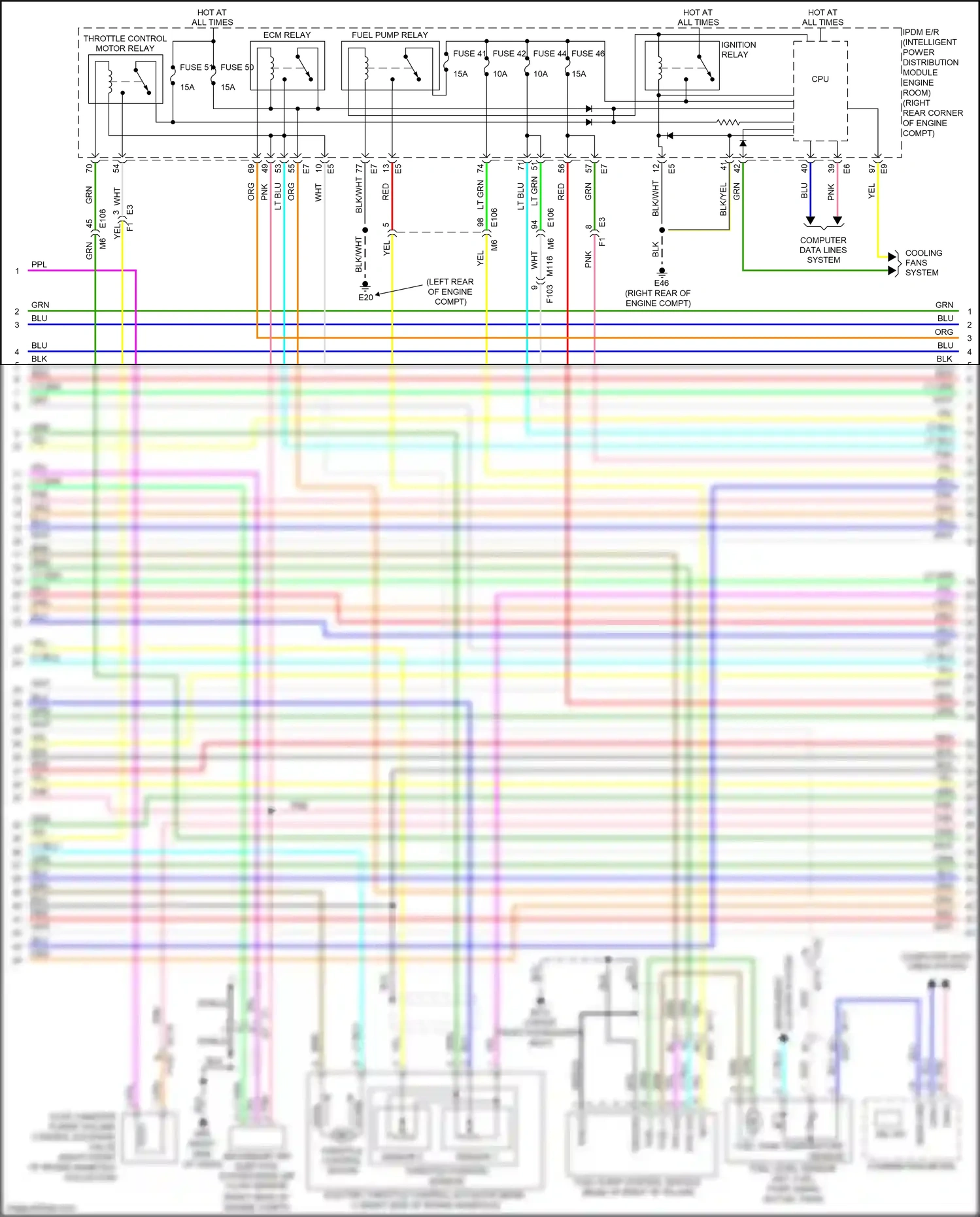 Wiring diagram computer data lines system for Nissan GT-R I facelift 2 (2014-2016) (48 of 49)