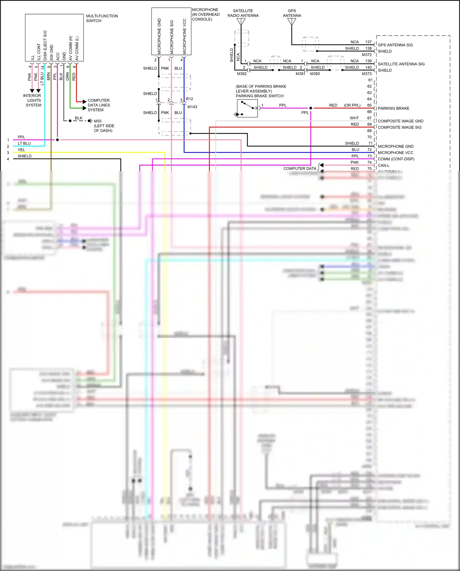 Wiring diagram disk eject sig for Nissan GT-R I facelift 2 (2014-2016) (3 of 10)