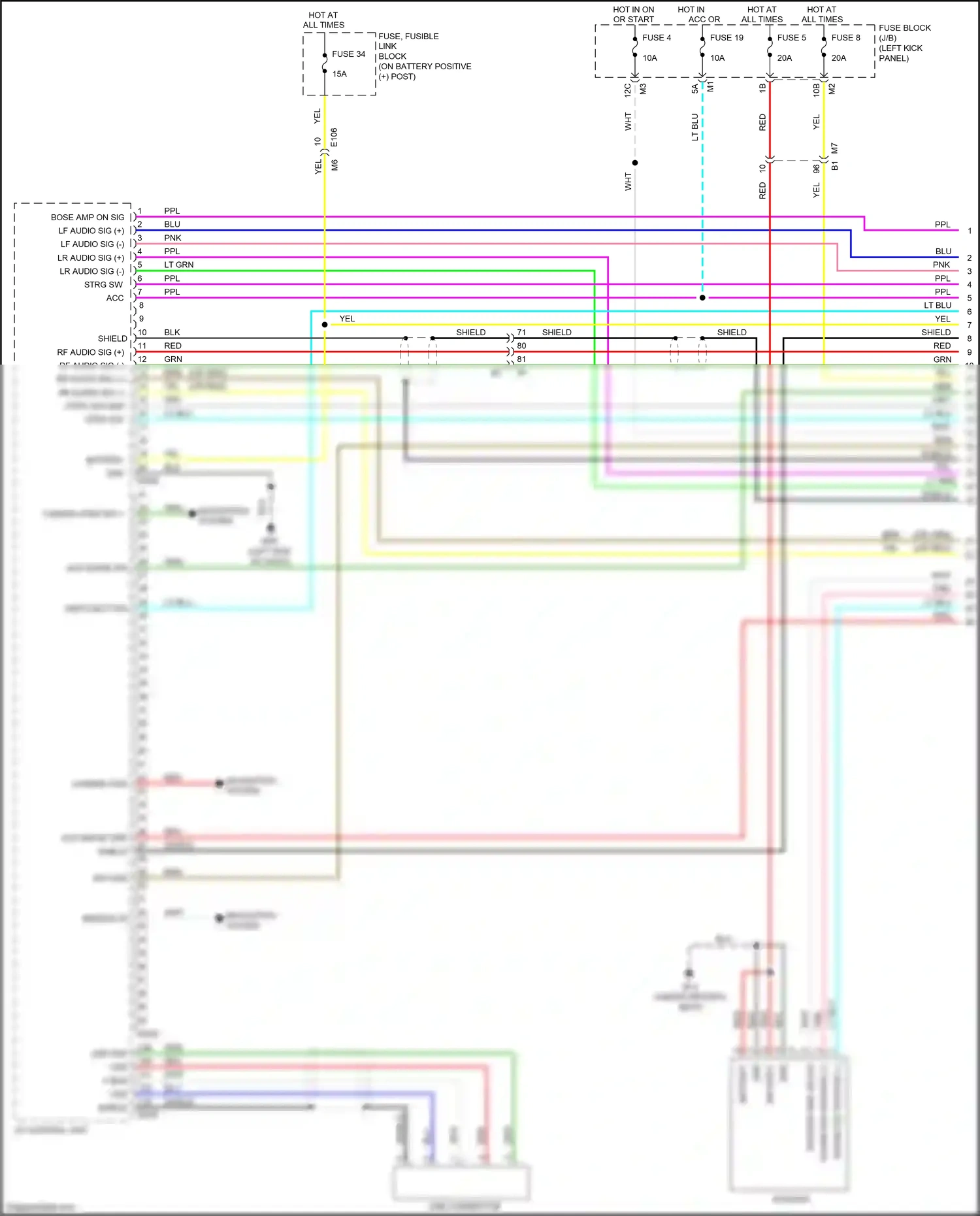 Wiring diagram disk eject sig for Nissan GT-R I facelift 2 (2014-2016) (2 of 10)