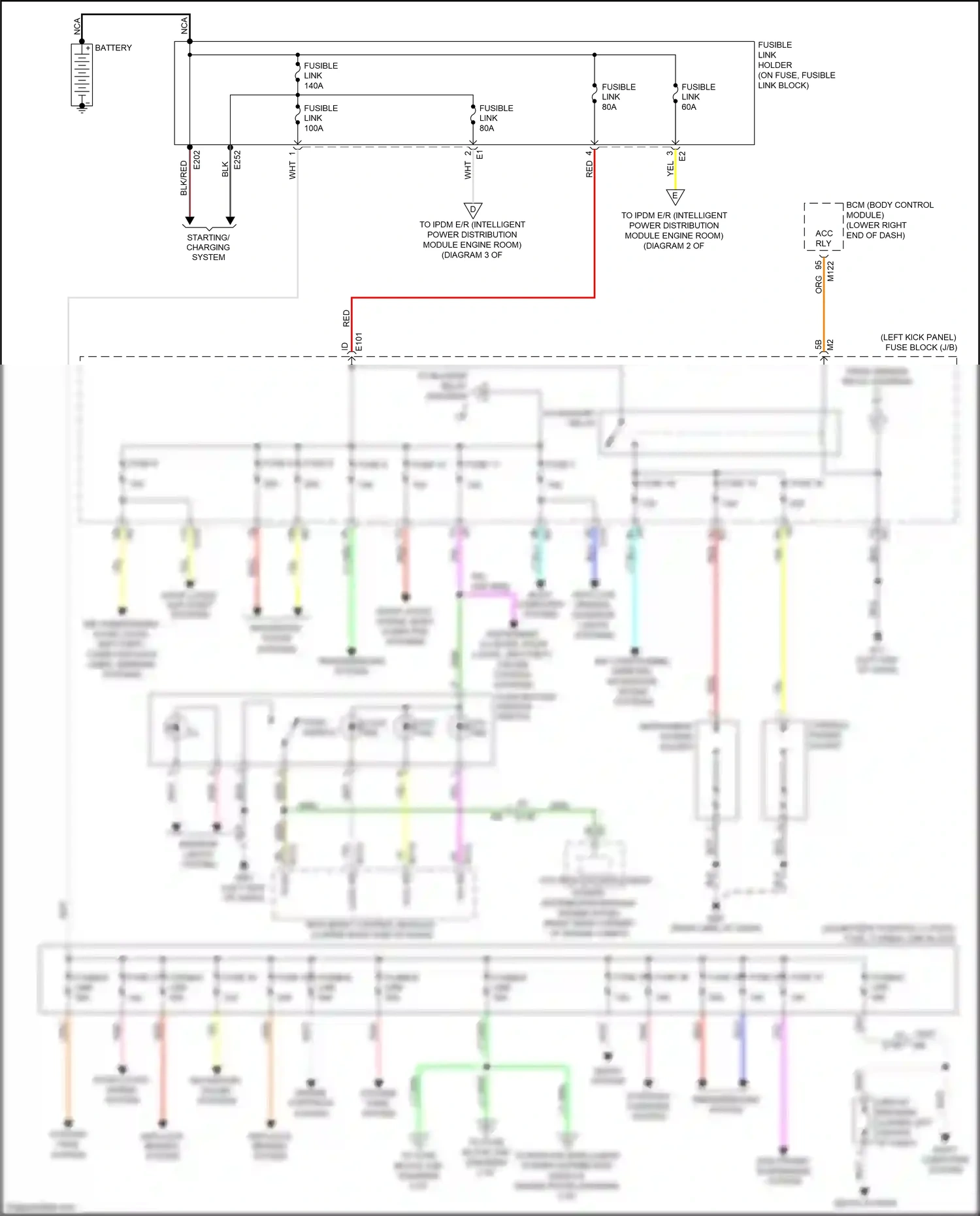 Wiring diagram engine controls system for Nissan GT-R I facelift 2 (2014-2016) (3 of 5)