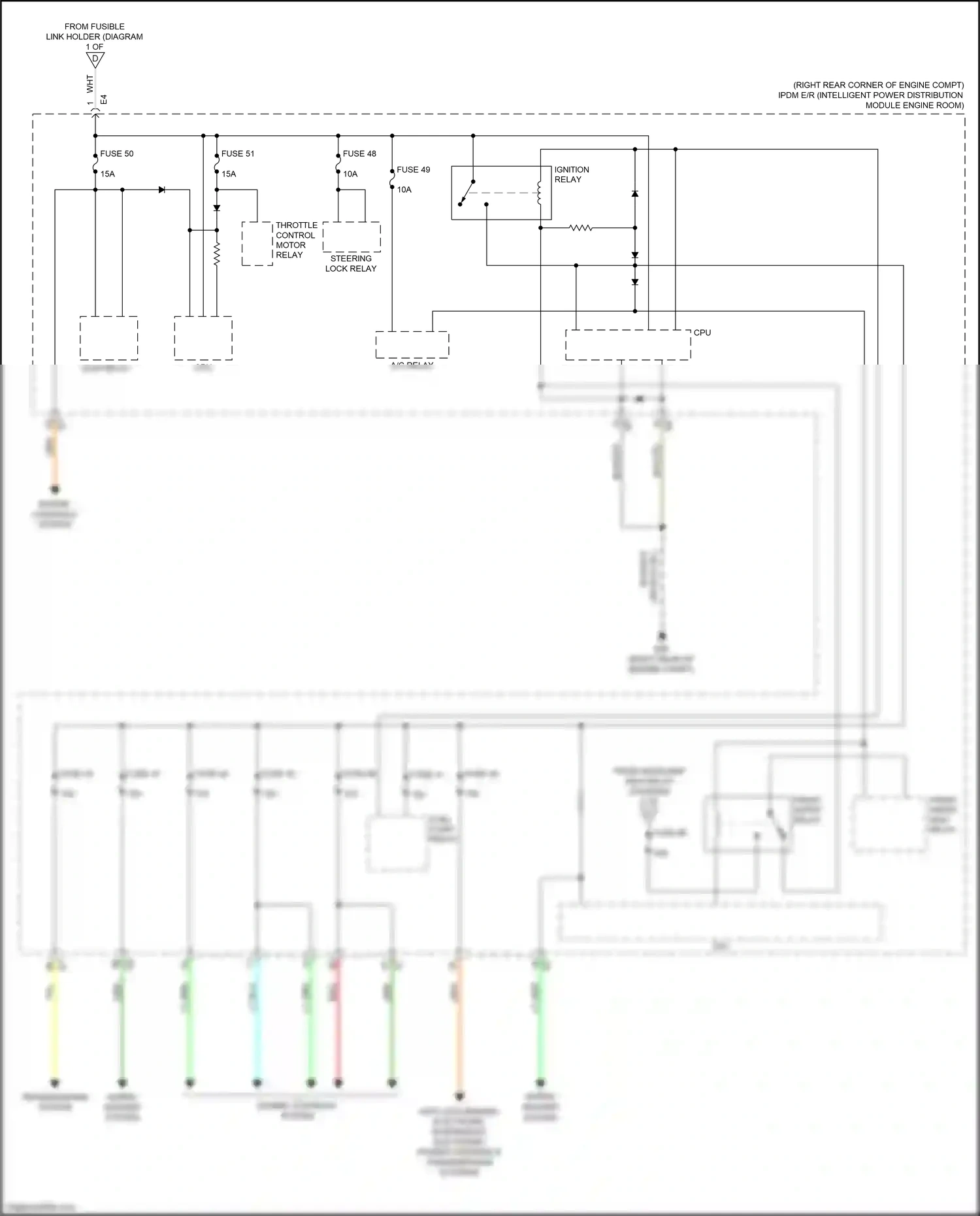 Wiring diagram engine controls system for Nissan GT-R I facelift 2 (2014-2016) (5 of 5)