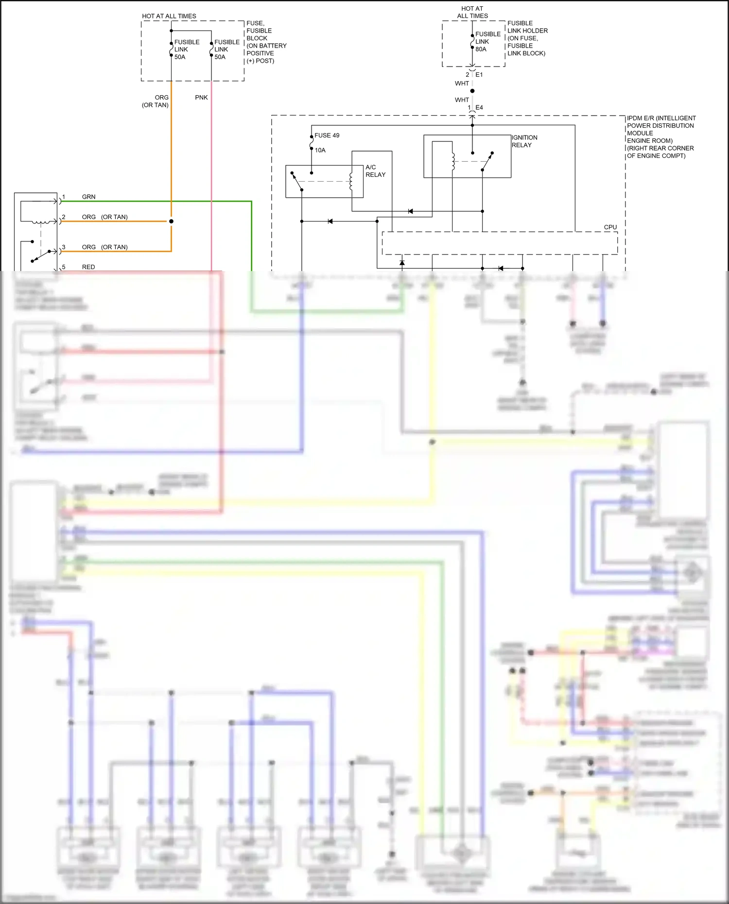 Wiring diagram engine coolant temperature sensor for Nissan GT-R I facelift 2 (2014-2016) (1 of 3)