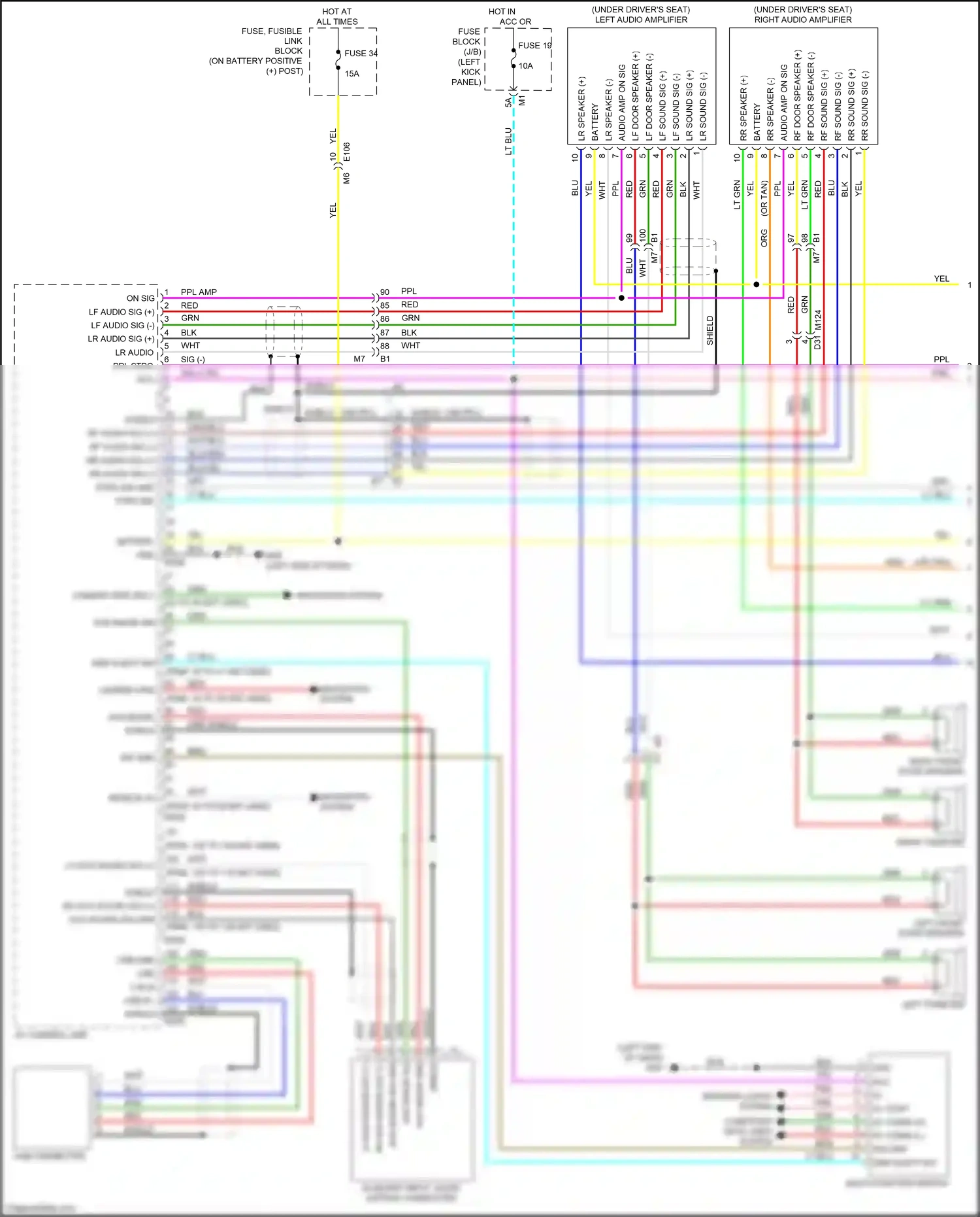 Wiring diagram shield shield for Nissan GT-R I facelift 2 (2014-2016) (1 of 3)