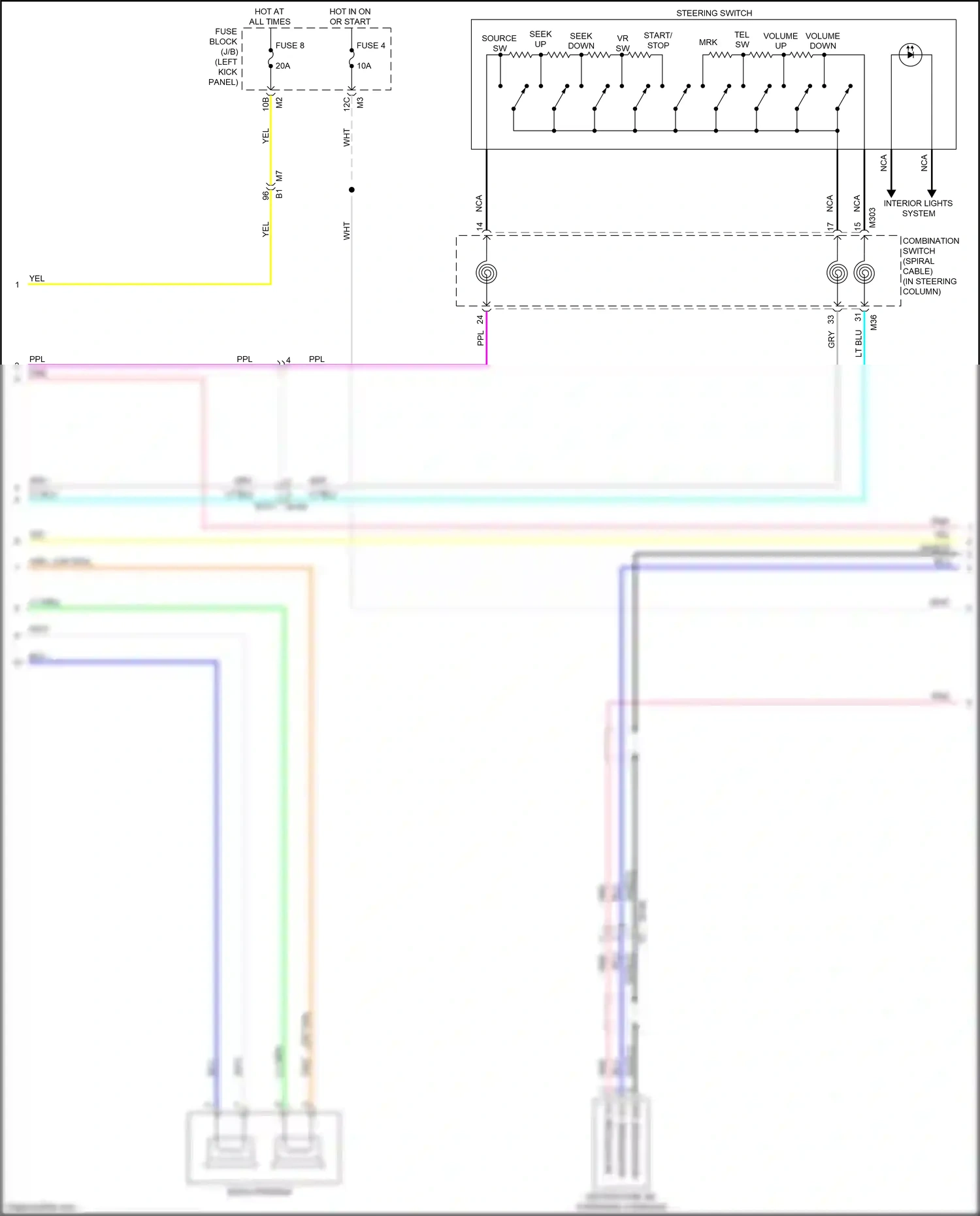 Wiring diagram source sw for Nissan GT-R I facelift 2 (2014-2016) (1 of 6)