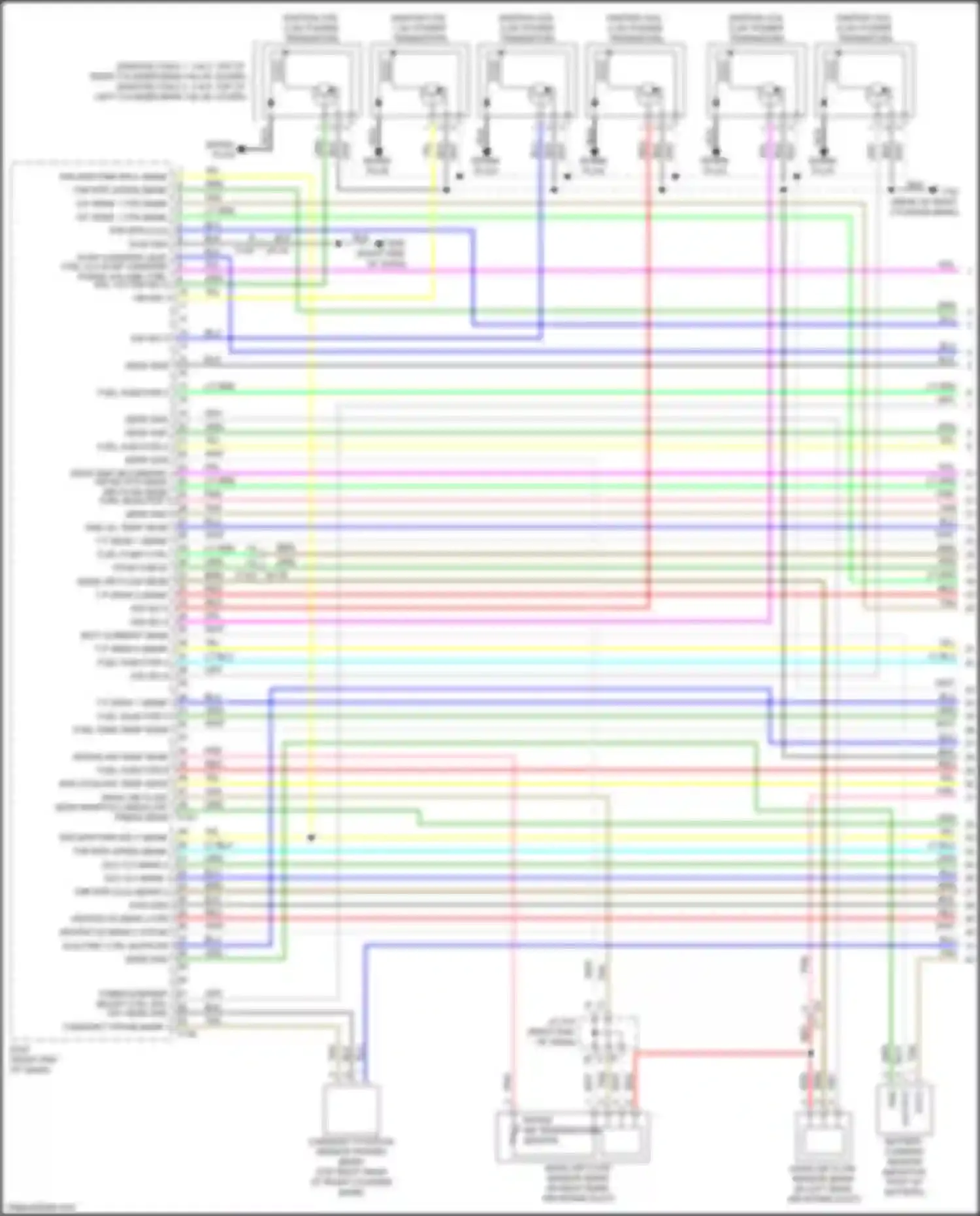Car Wiring Diagrams for GT-R Nissan I facelift 3 (2016-2020): Wiring diagram engine performance 3.8l turbo (1 of 7)