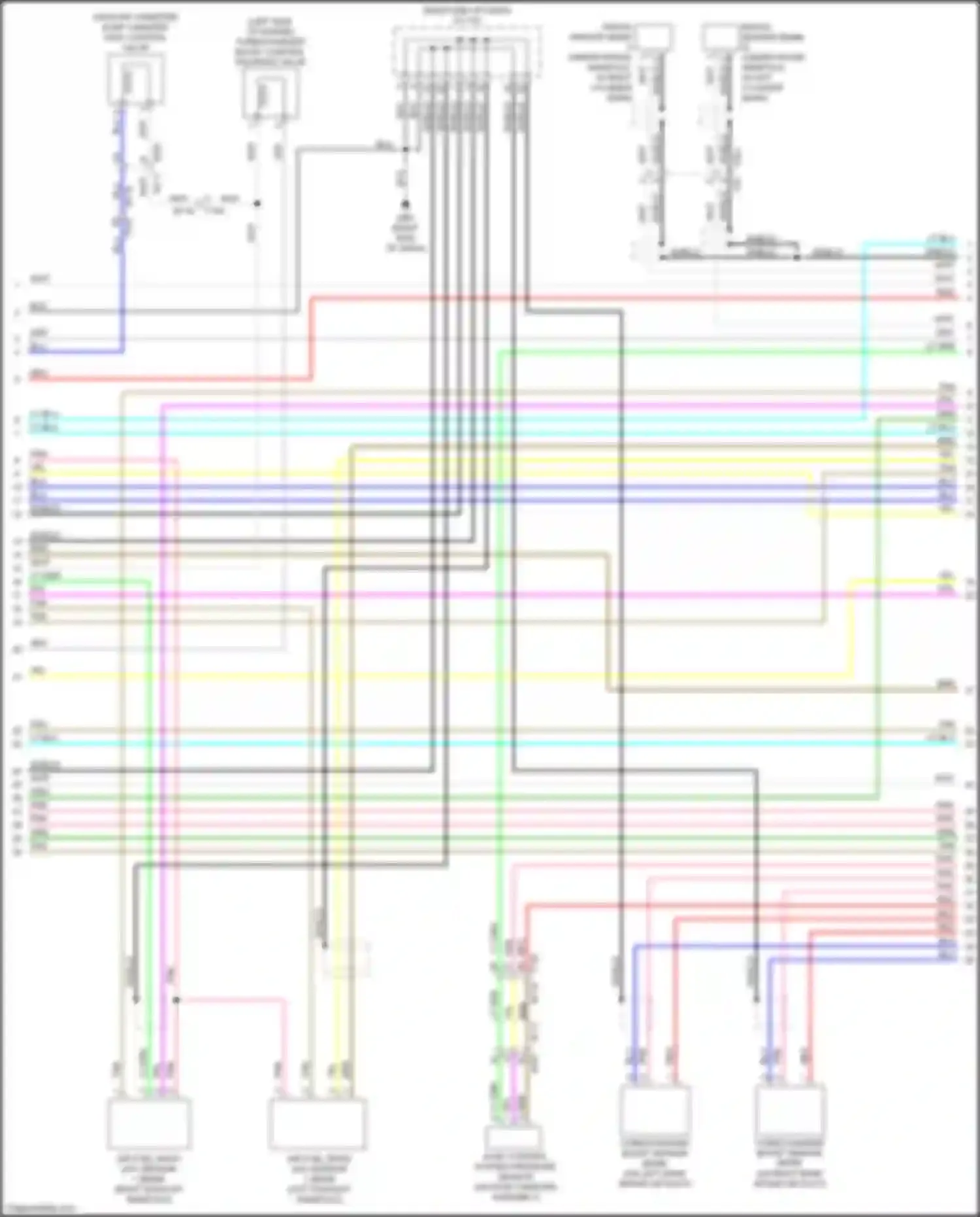 Car Wiring Diagrams for GT-R Nissan I facelift 3 (2016-2020): Wiring diagram engine performance 3.8l turbo (5 of 7)