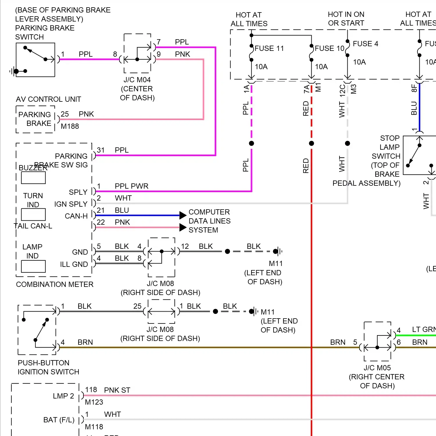 demo - Exterior lamps circuit (1 of 2) Exterior lamps circuit (1 of 2)