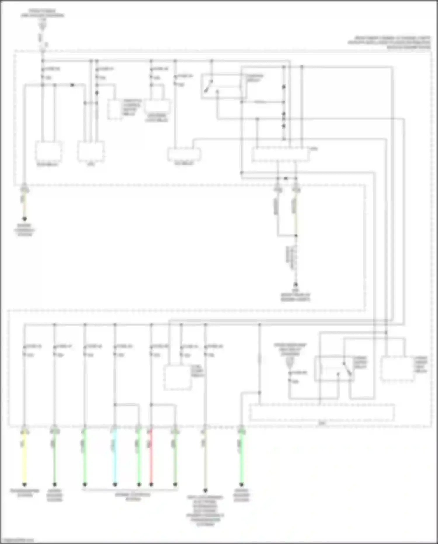 Wiring diagram a/c relay for Nissan GT-R I facelift 3 (2016-2020) (2 of 2)