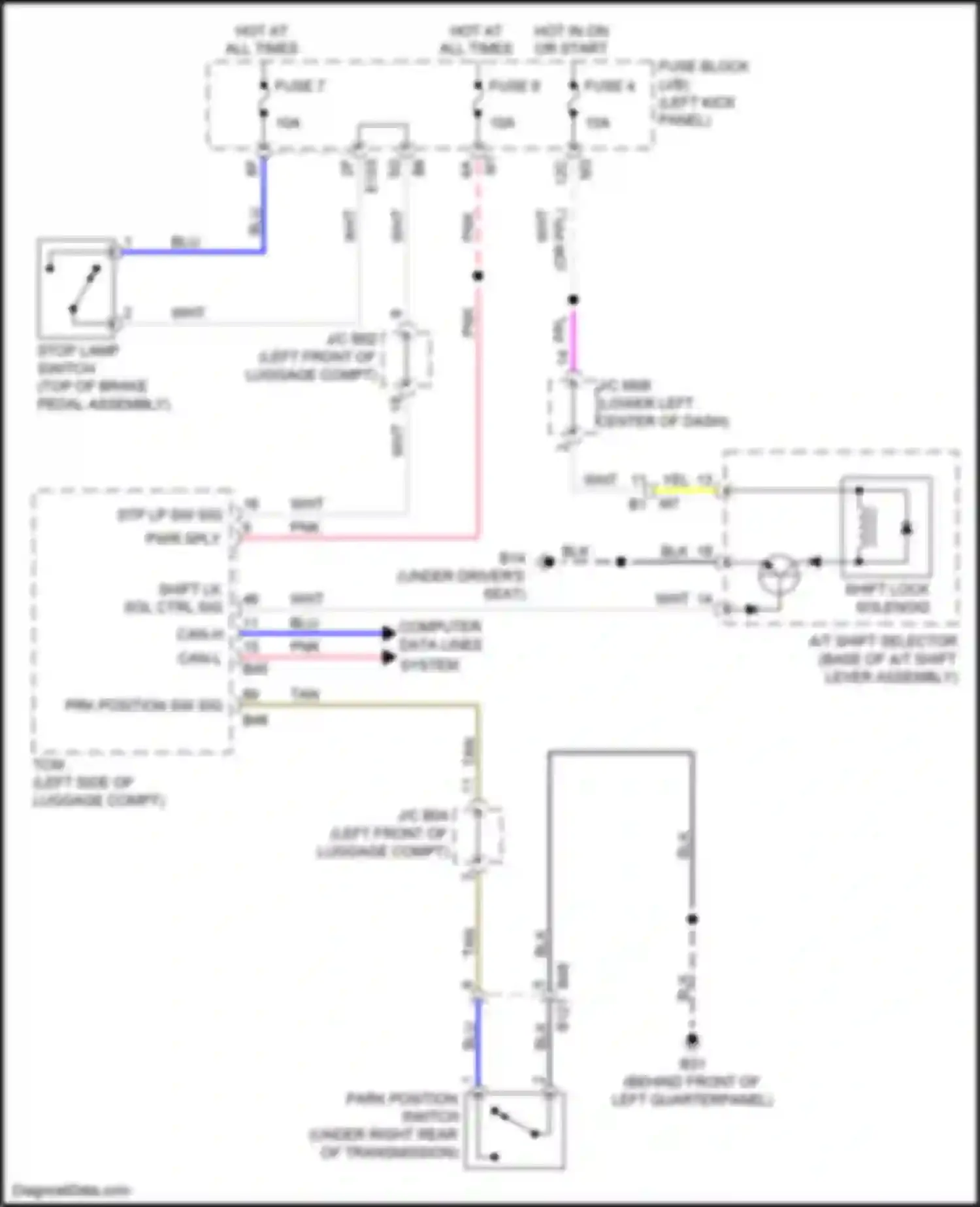 Wiring diagram blk for Nissan GT-R I facelift 3 (2016-2020) (59 of 74)