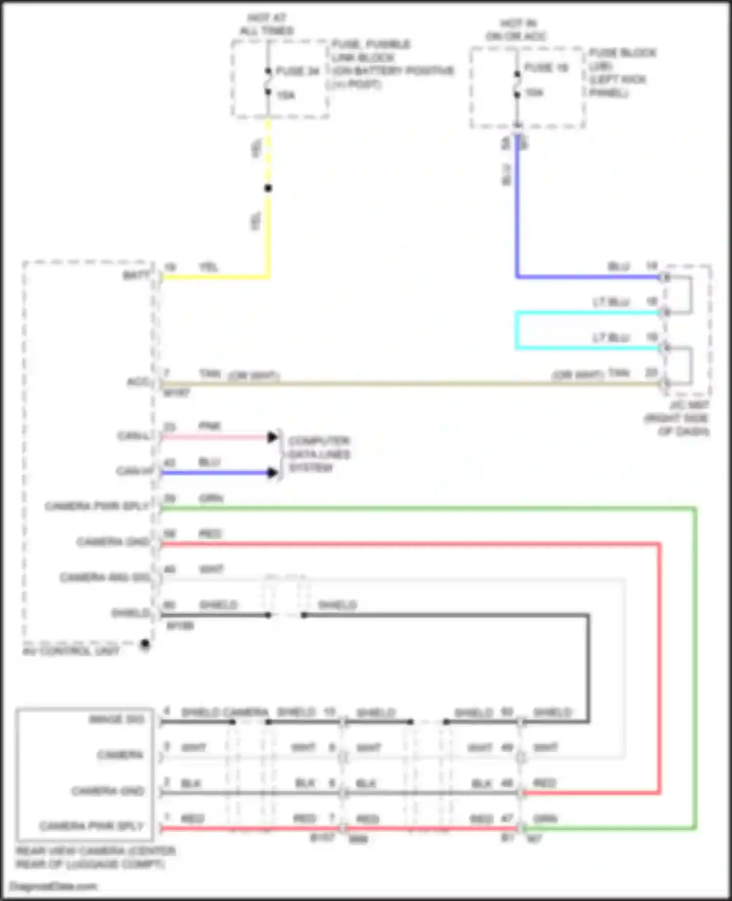 Wiring diagram can l for Nissan GT-R I facelift 3 (2016-2020) (19 of 35)