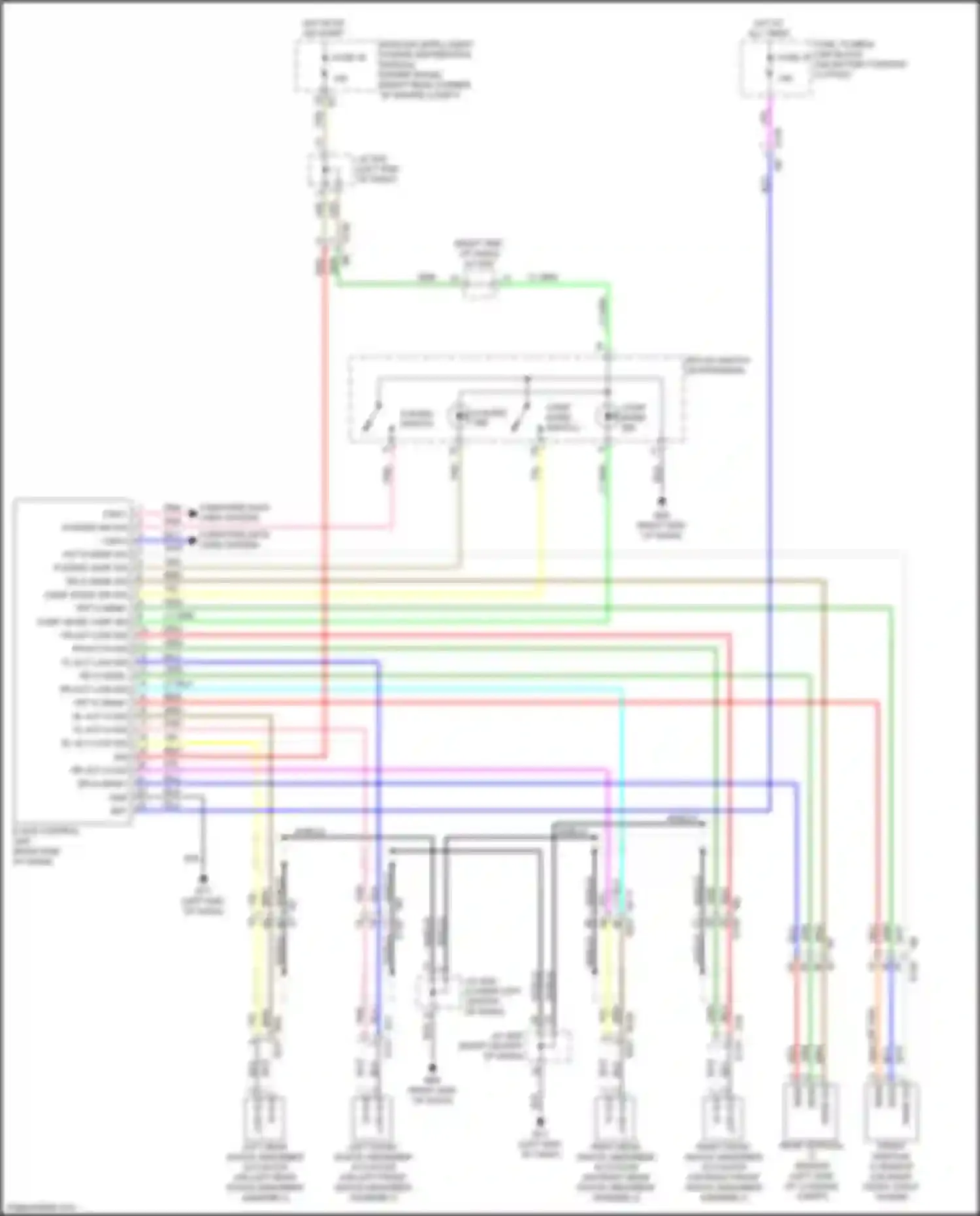 Wiring diagram comf mode switch for Nissan GT-R I facelift 3 (2016-2020) (1 of 1)