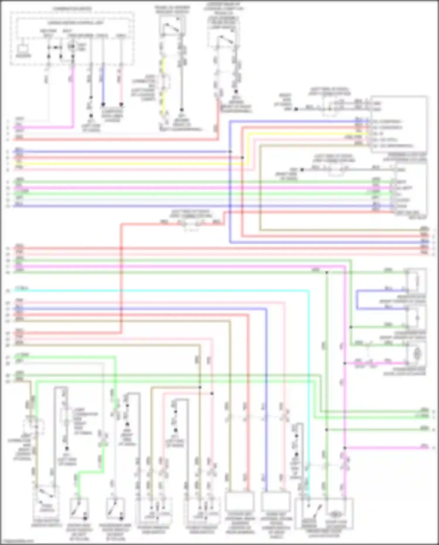Wiring diagram computer data lines system for Nissan GT-R I facelift 3 (2016-2020) (3 of 51)
