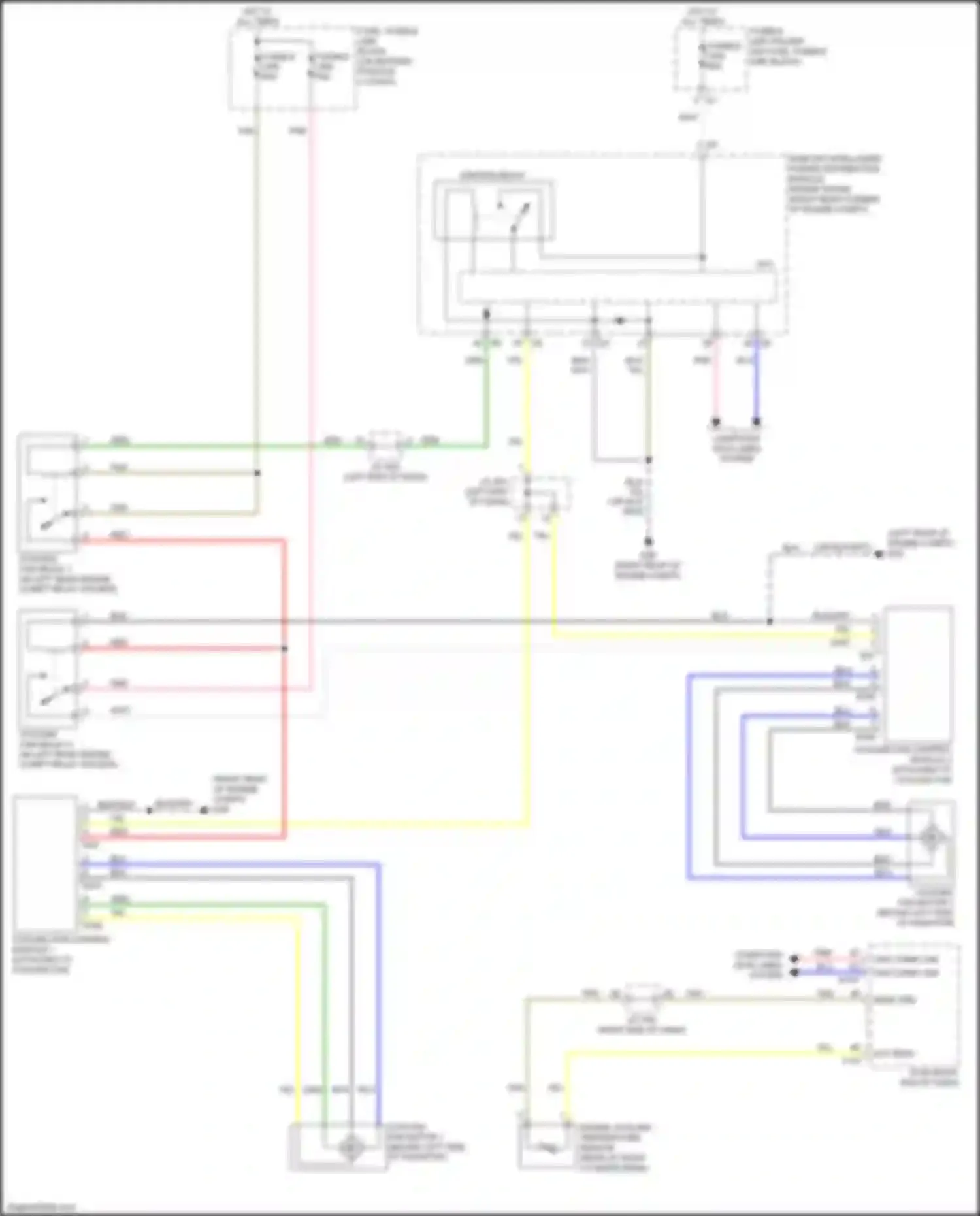 Wiring diagram computer data lines system for Nissan GT-R I facelift 3 (2016-2020) (9 of 51)