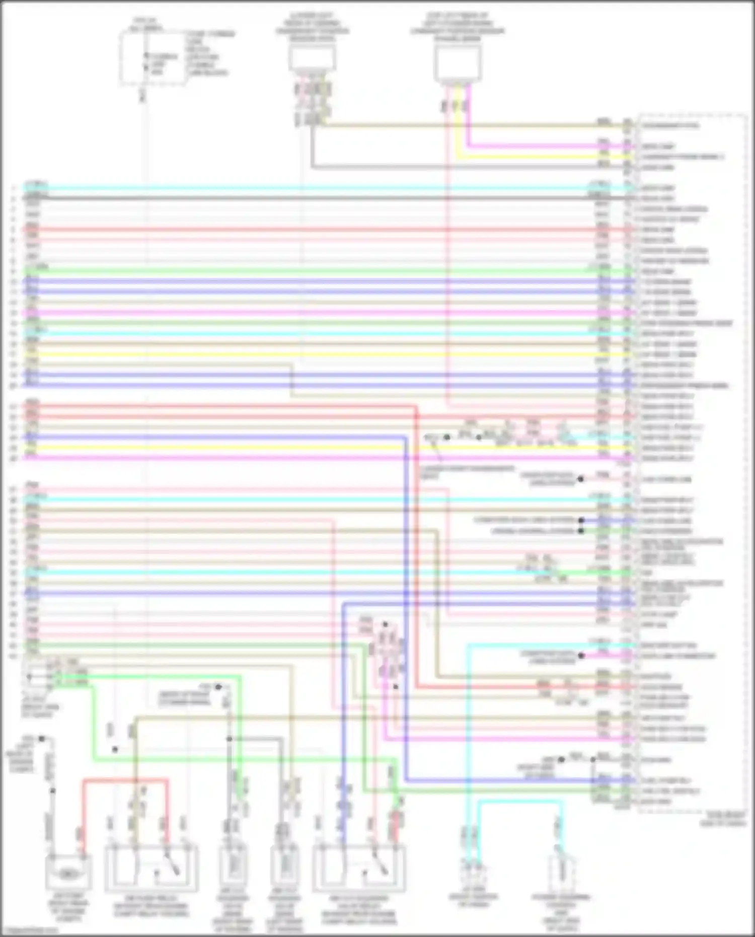 Wiring diagram cruise control system for Nissan GT-R I facelift 3 (2016-2020) (2 of 2)