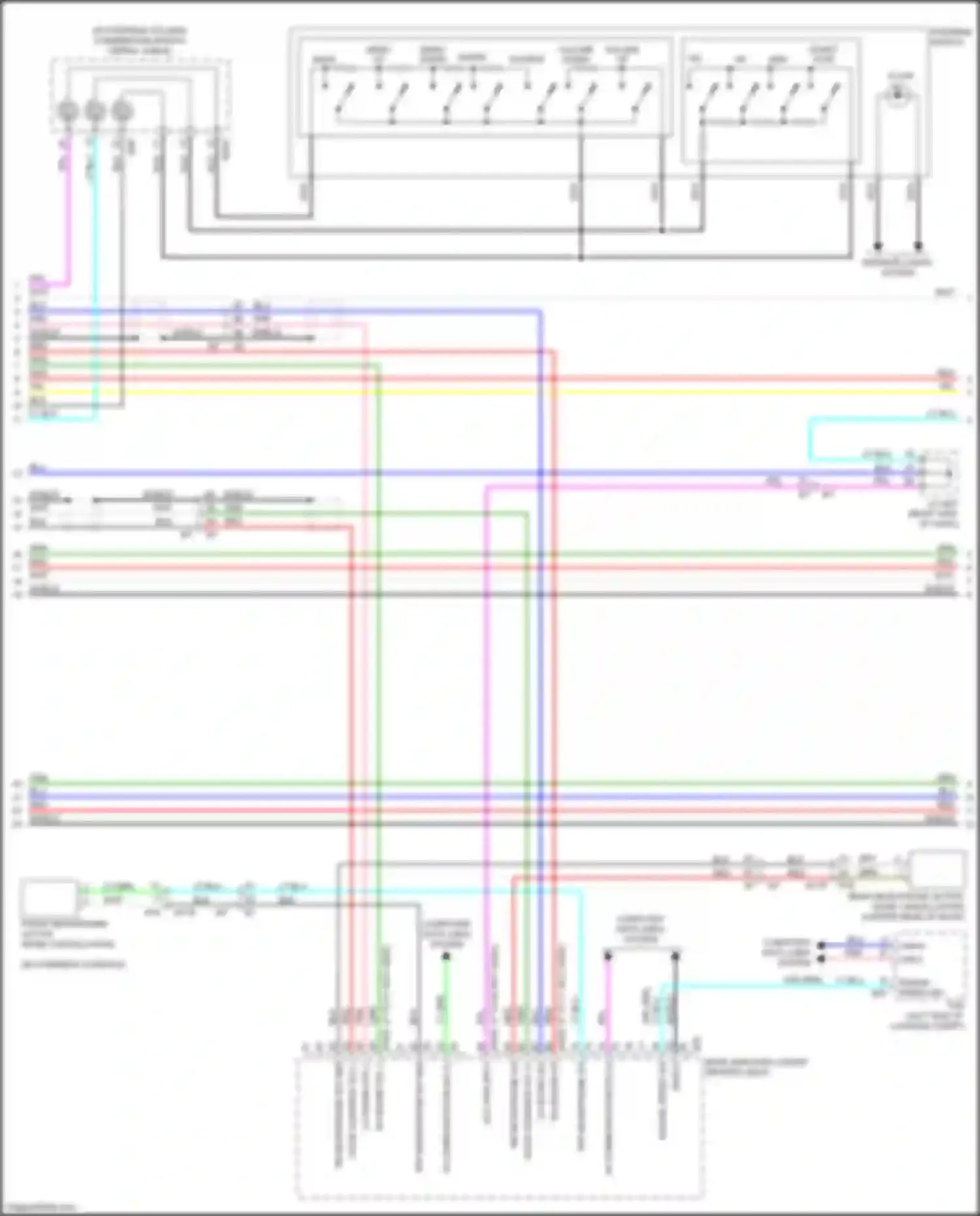 Wiring diagram frt microphone sig for Nissan GT-R I facelift 3 (2016-2020) (1 of 2)