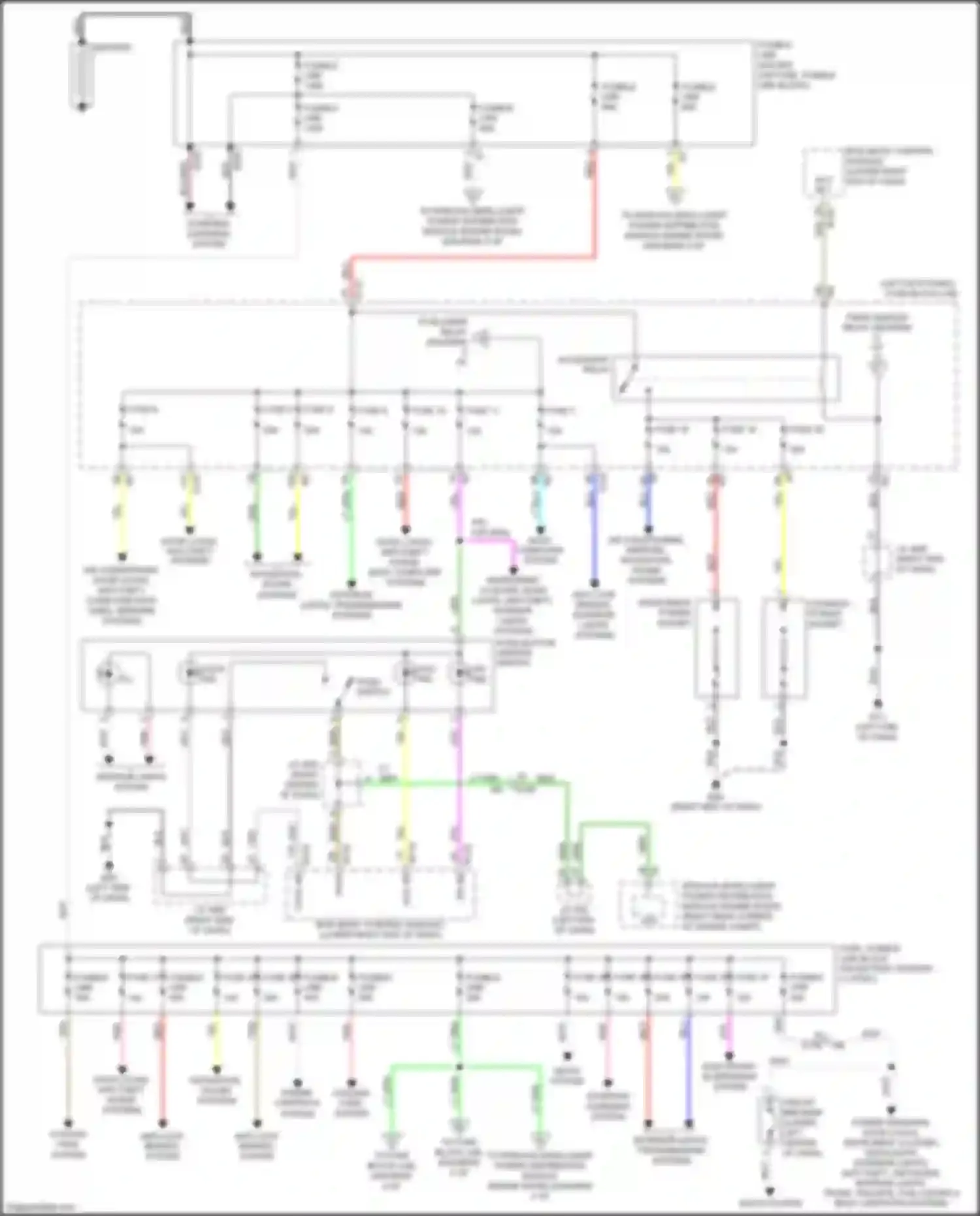 Wiring diagram fusible link f for Nissan GT-R I facelift 3 (2016-2020) (3 of 3)
