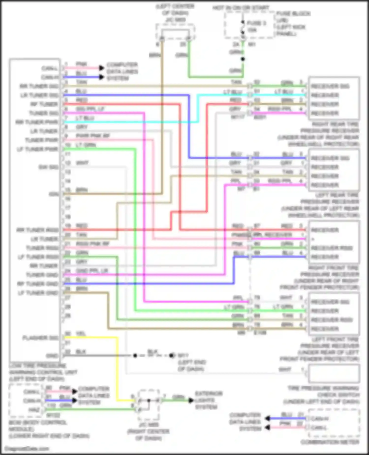 Wiring diagram grn for Nissan GT-R I facelift 3 (2016-2020) (10 of 73)