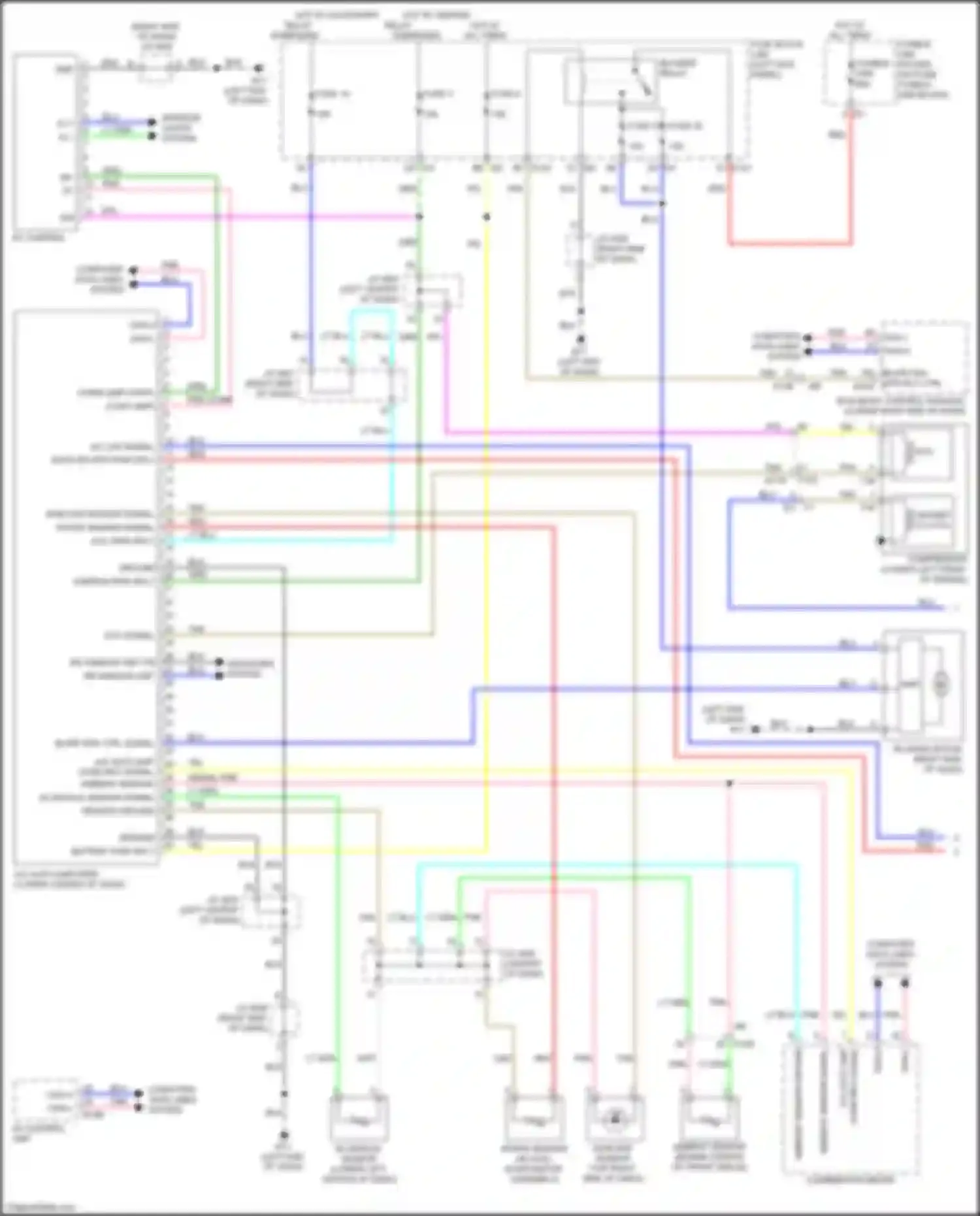 Wiring diagram in-vehicle sensor signal for Nissan GT-R I facelift 3 (2016-2020) (1 of 1)