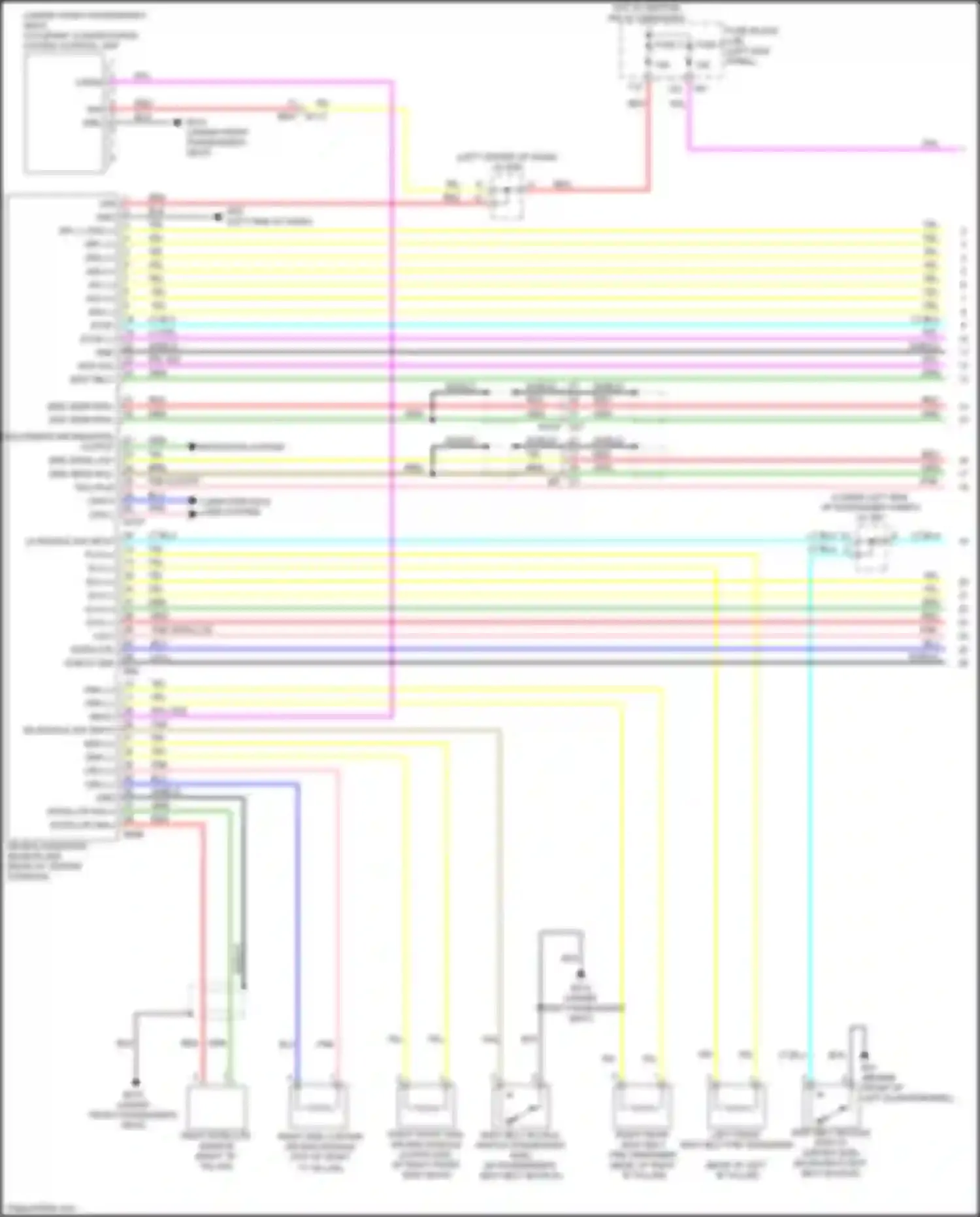 Wiring diagram navigation system for Nissan GT-R I facelift 3 (2016-2020) (1 of 1)