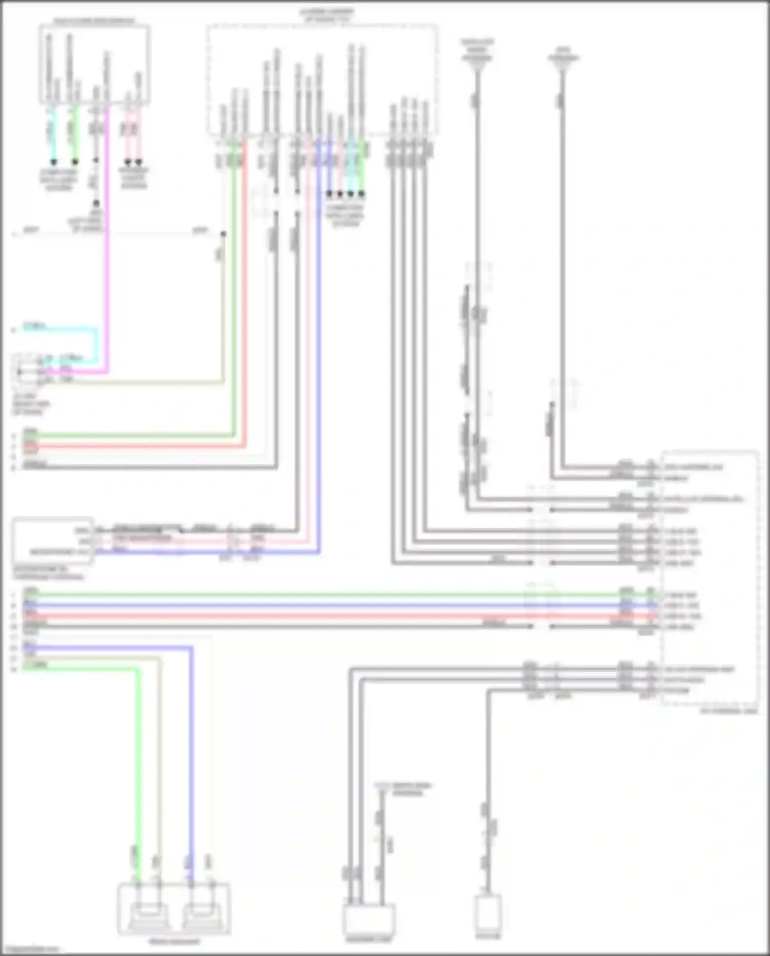 Wiring diagram on sig antenna amp for Nissan GT-R I facelift 3 (2016-2020) (2 of 4)
