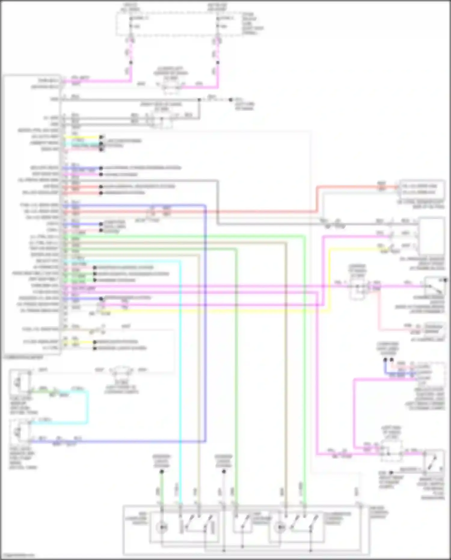 Wiring diagram pnk can-l for Nissan GT-R I facelift 3 (2016-2020) (5 of 9)