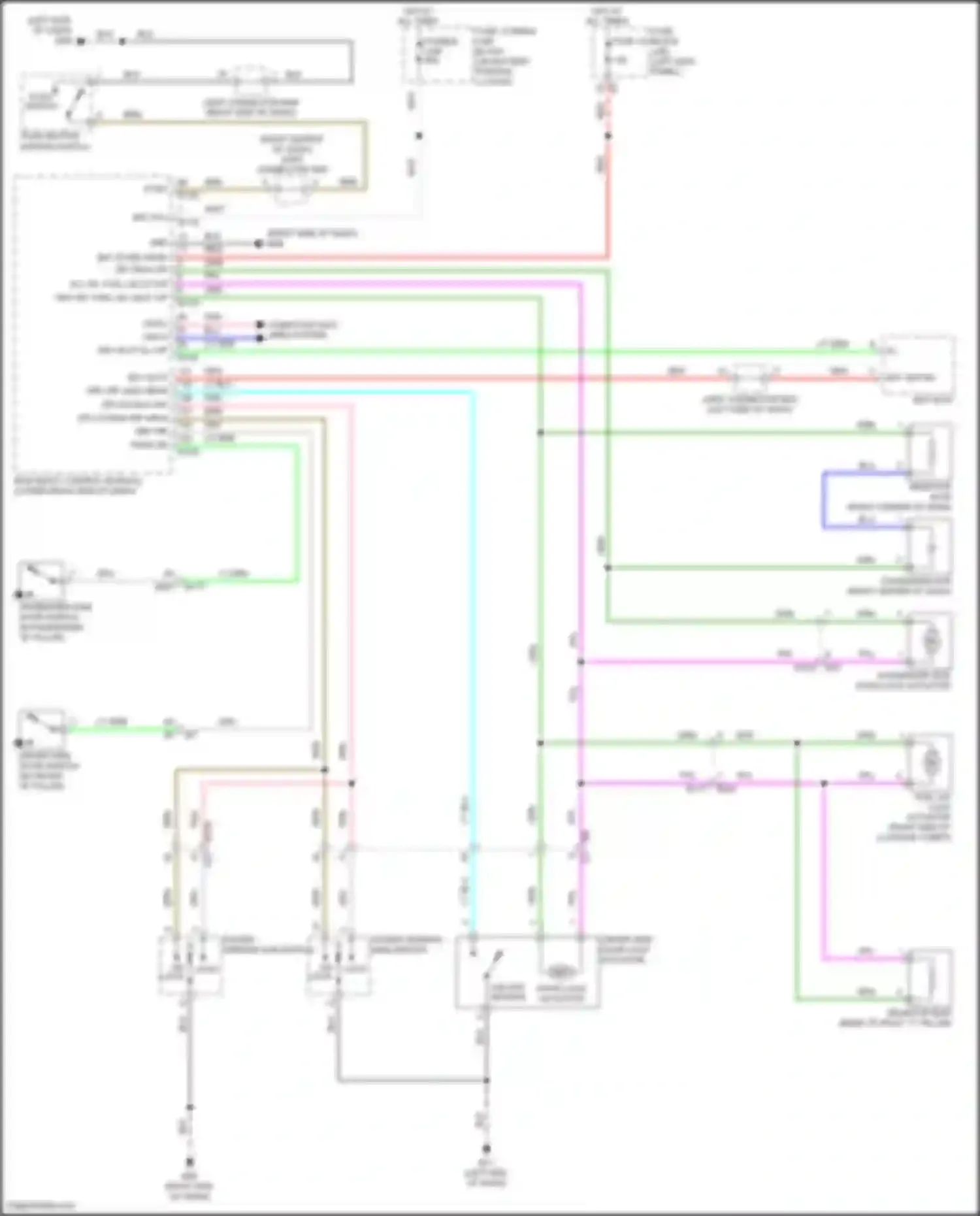 Wiring diagram push button ignition switch for Nissan GT-R I facelift 3 (2016-2020) (9 of 10)