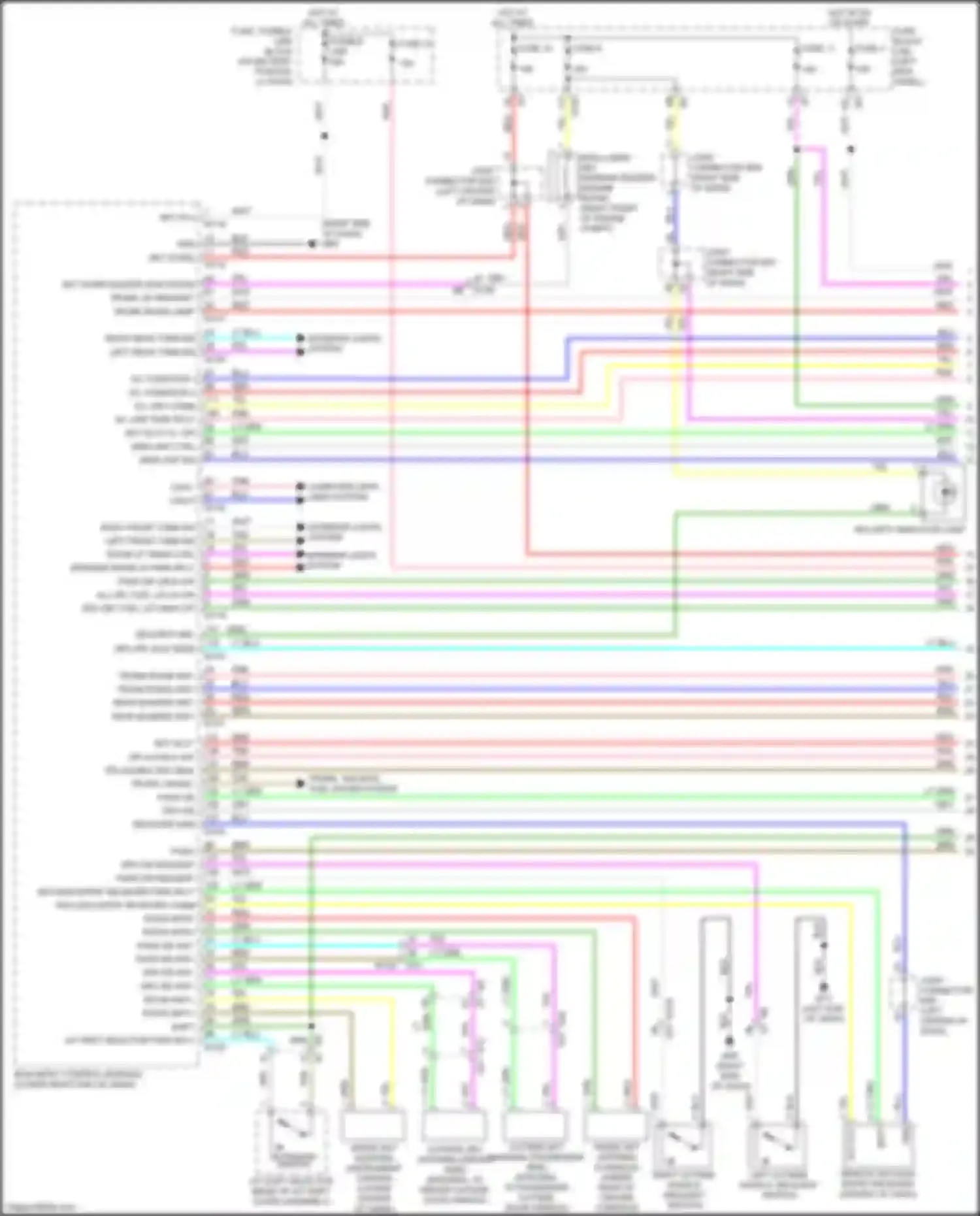Wiring diagram receiver gnd for Nissan GT-R I facelift 3 (2016-2020) (1 of 5)