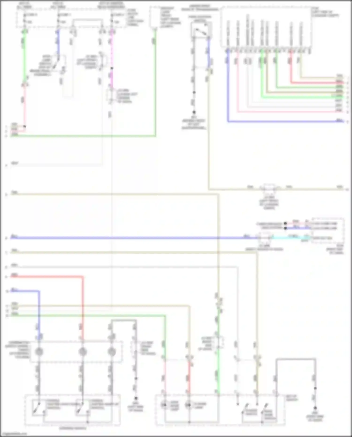 Wiring diagram set-up switch for Nissan GT-R I facelift 3 (2016-2020) (2 of 4)