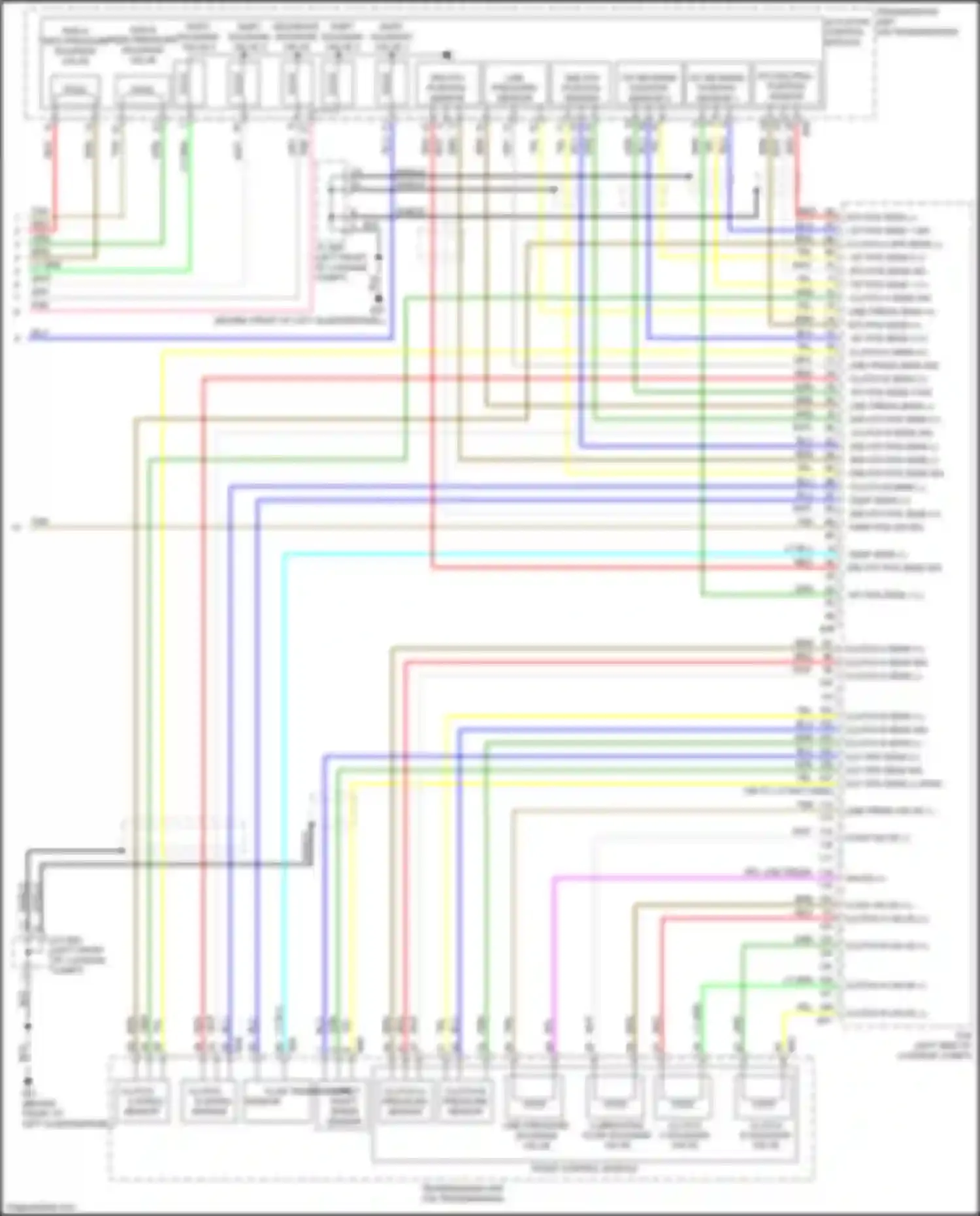 Wiring diagram shift solenoid valve 2 for Nissan GT-R I facelift 3 (2016-2020) (1 of 1)