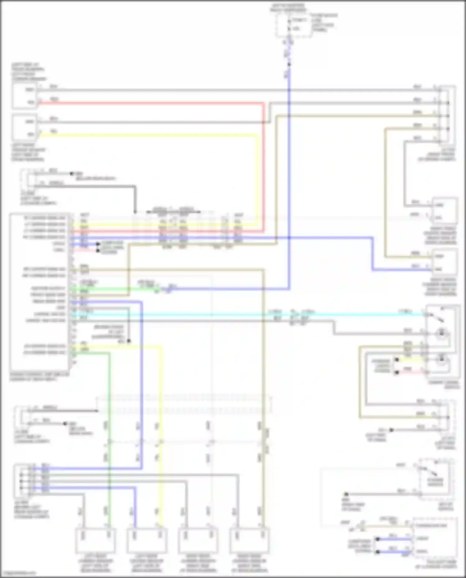 Wiring diagram sonar cancel switch for Nissan GT-R I facelift 3 (2016-2020) (1 of 1)