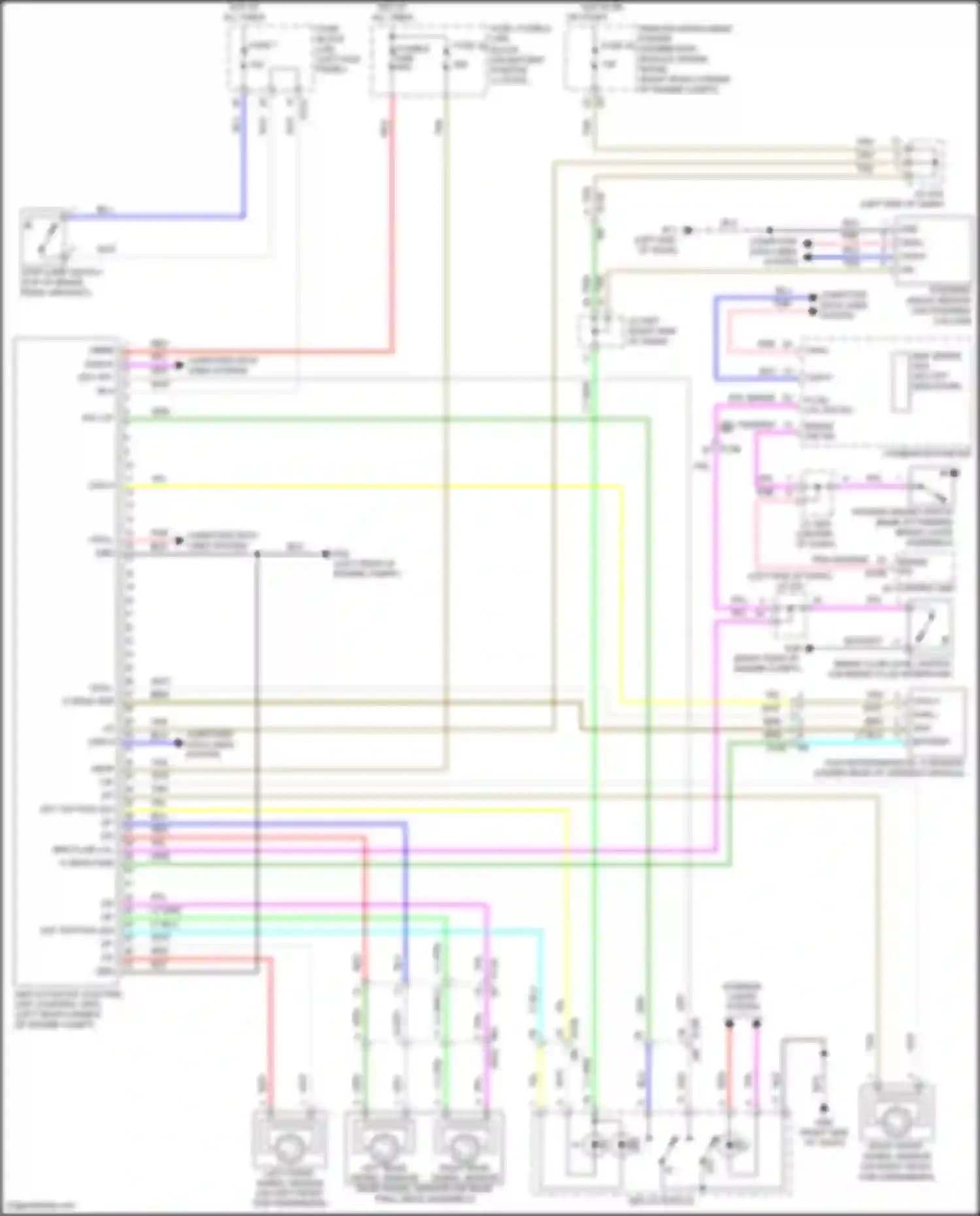 Wiring diagram stop lamp switch for Nissan GT-R I facelift 3 (2016-2020) (1 of 6)